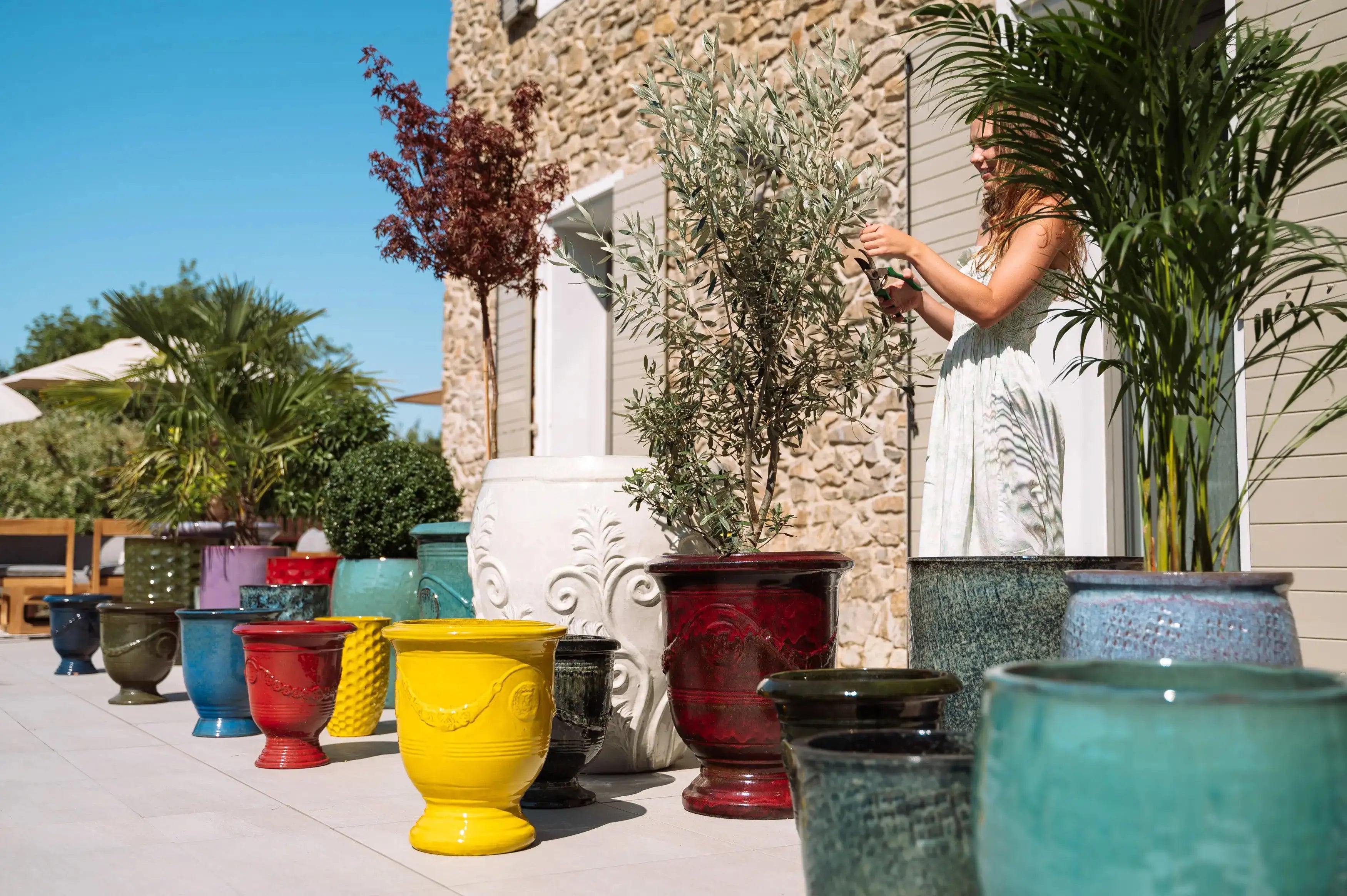 Pots de fleurs en céramique Provencelia