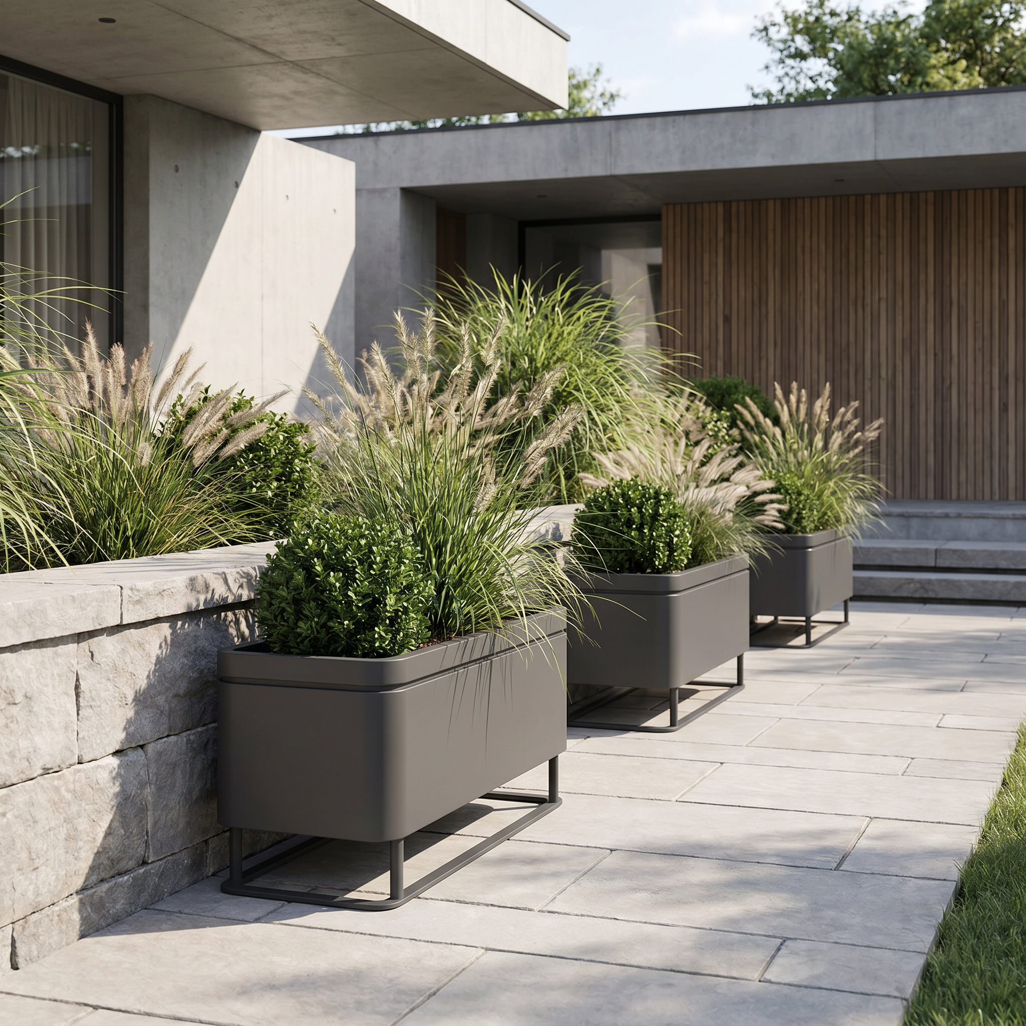 GRANDIOSA planter 90x40x50cm anthracite