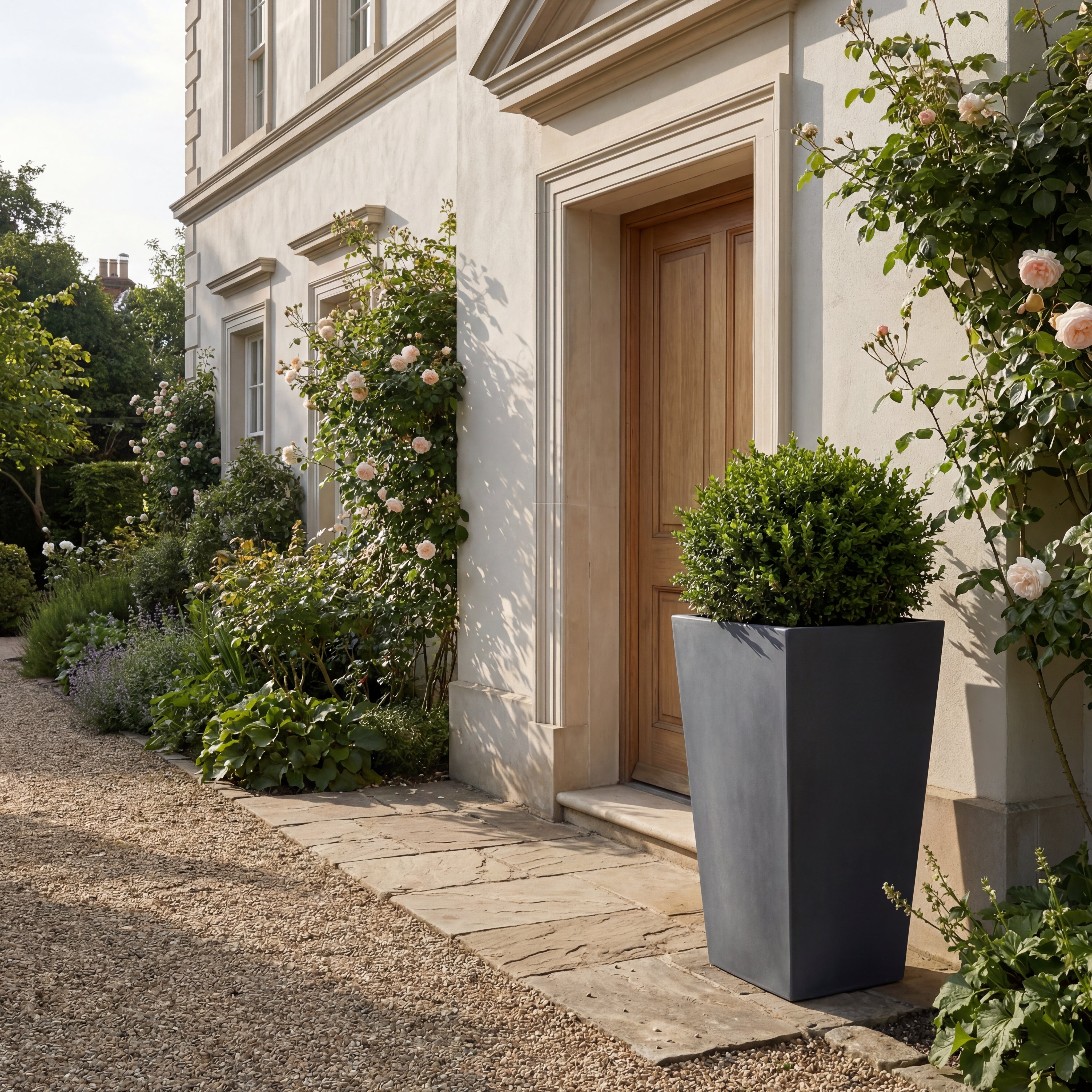 Cache-pot pré percé AERIS 60x102cm gris foncé