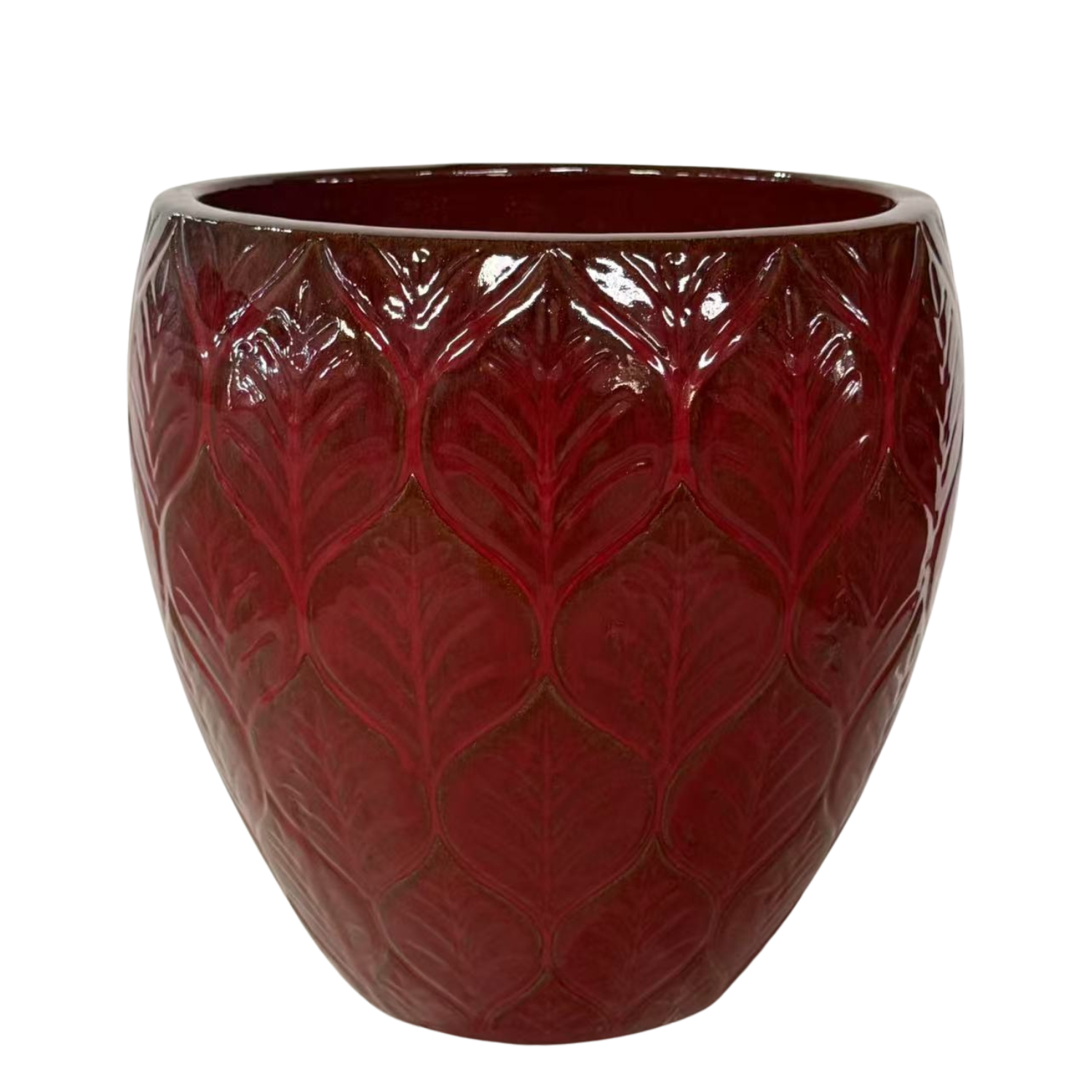 Pot ARTEMIS 38x38cm rouge impérial