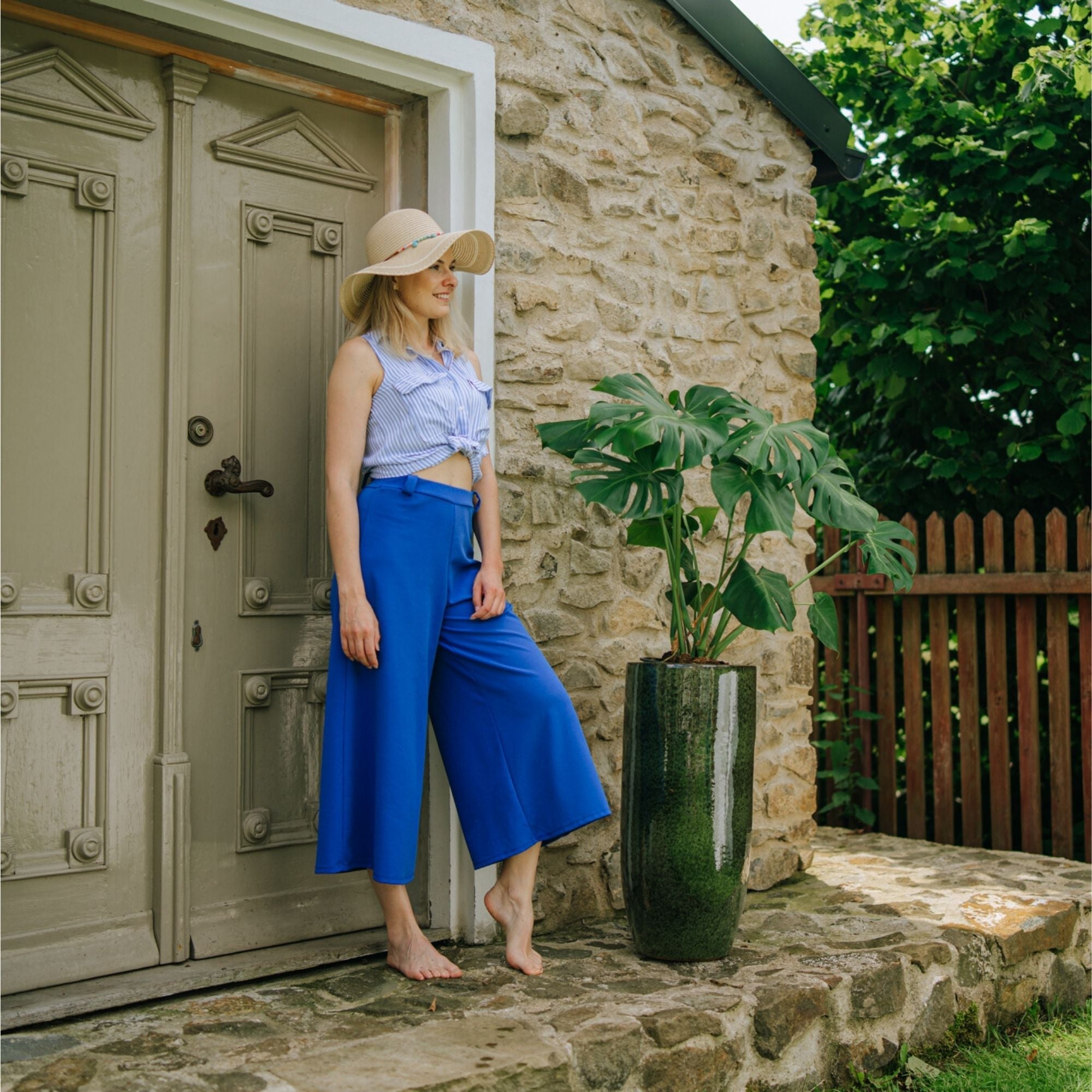 Vaso ATHENA 31x70cm verde tropical