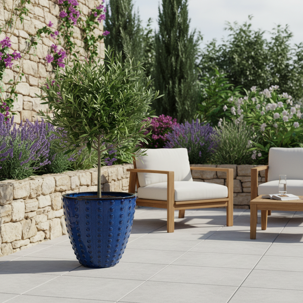 ATTILA Pot 30x29cm antique blue