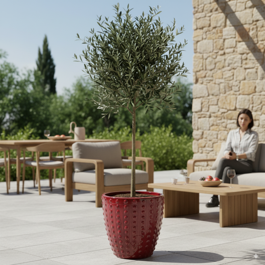 Pot ATTILA 38x37cm rouge impérial