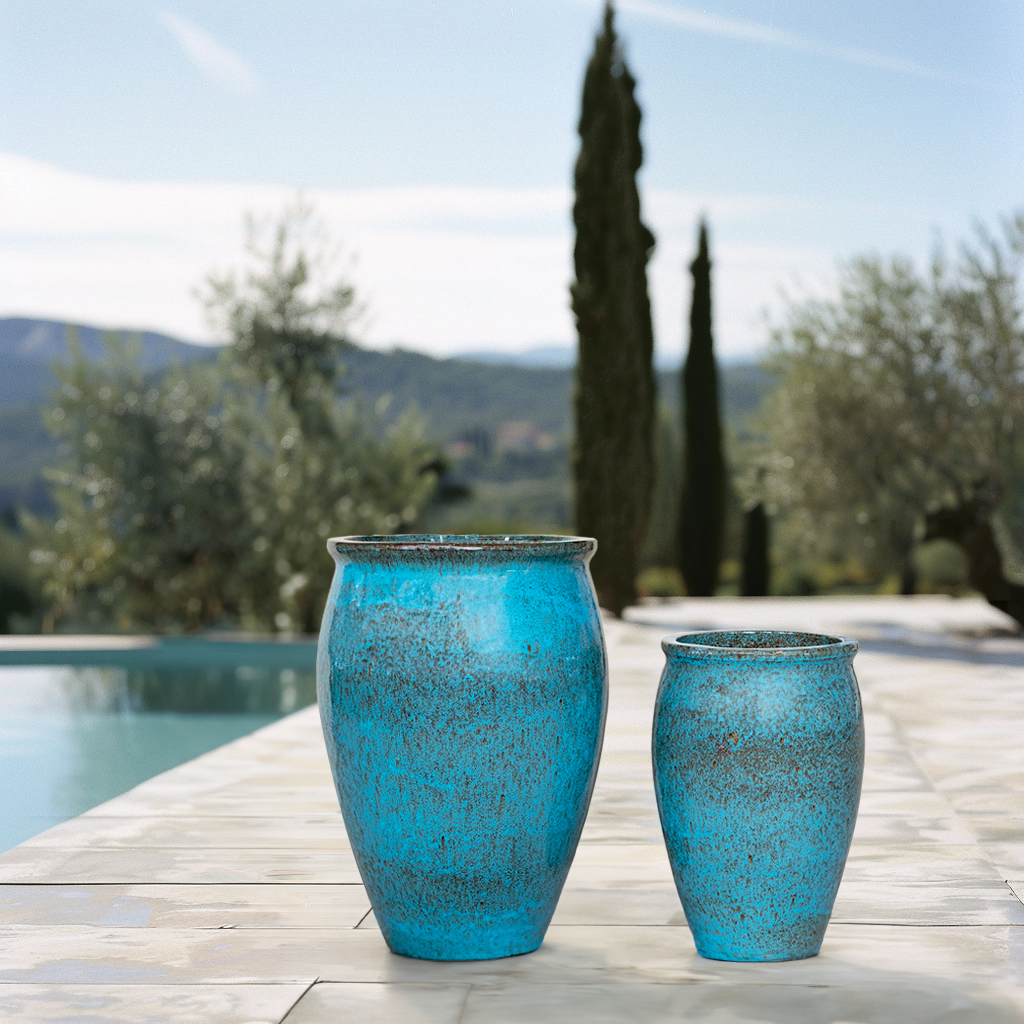 BACCHUS Pot 36x52cm iron blue