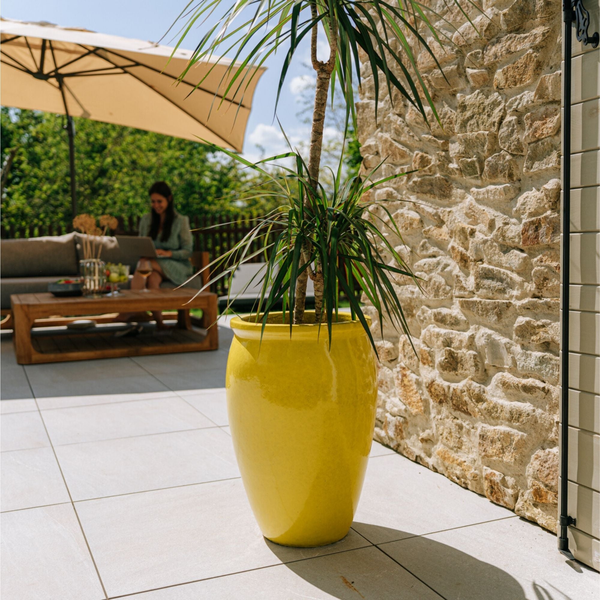 Pot BACCHUS 36x52cm jaune