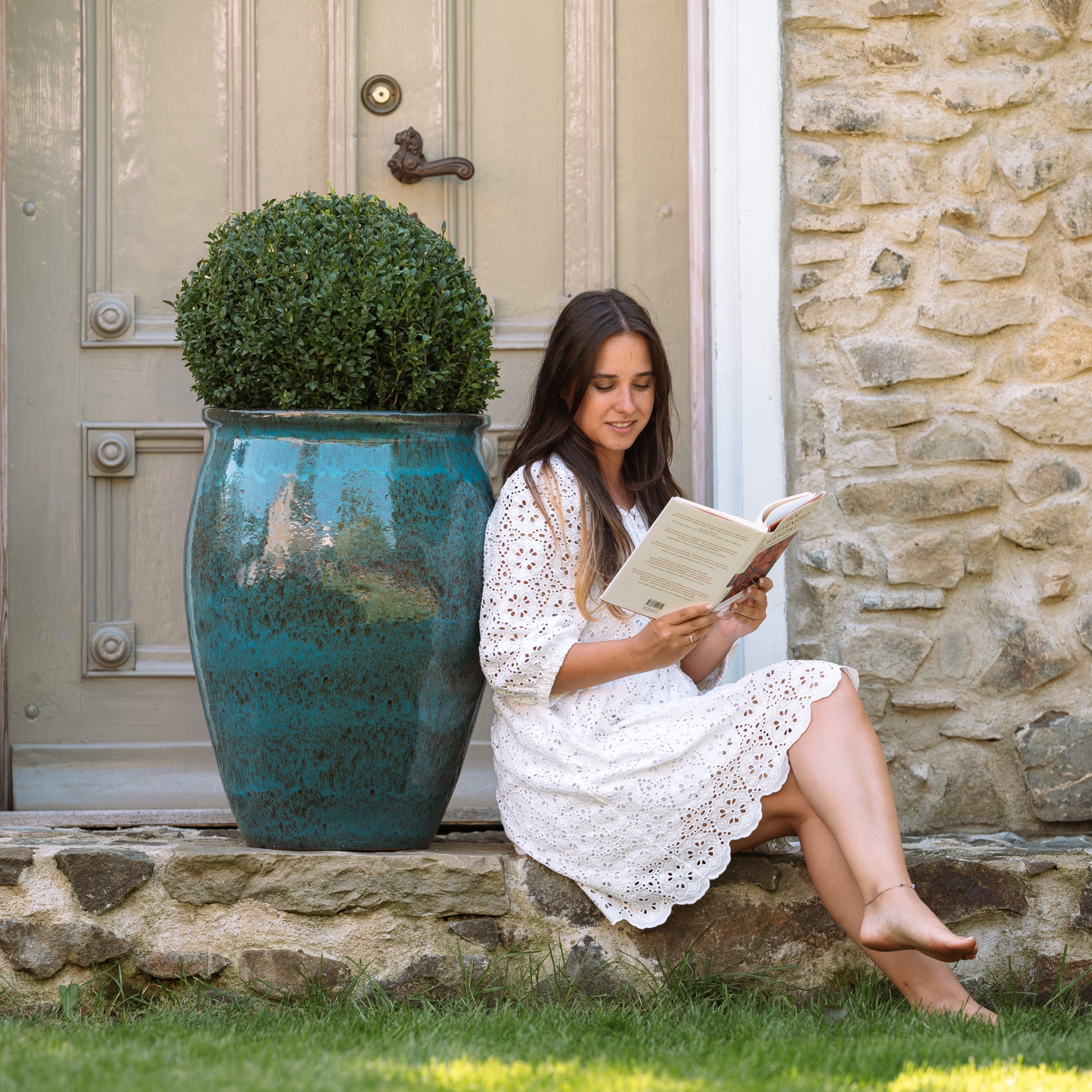 BACCHUS 50x68cm bleu fer