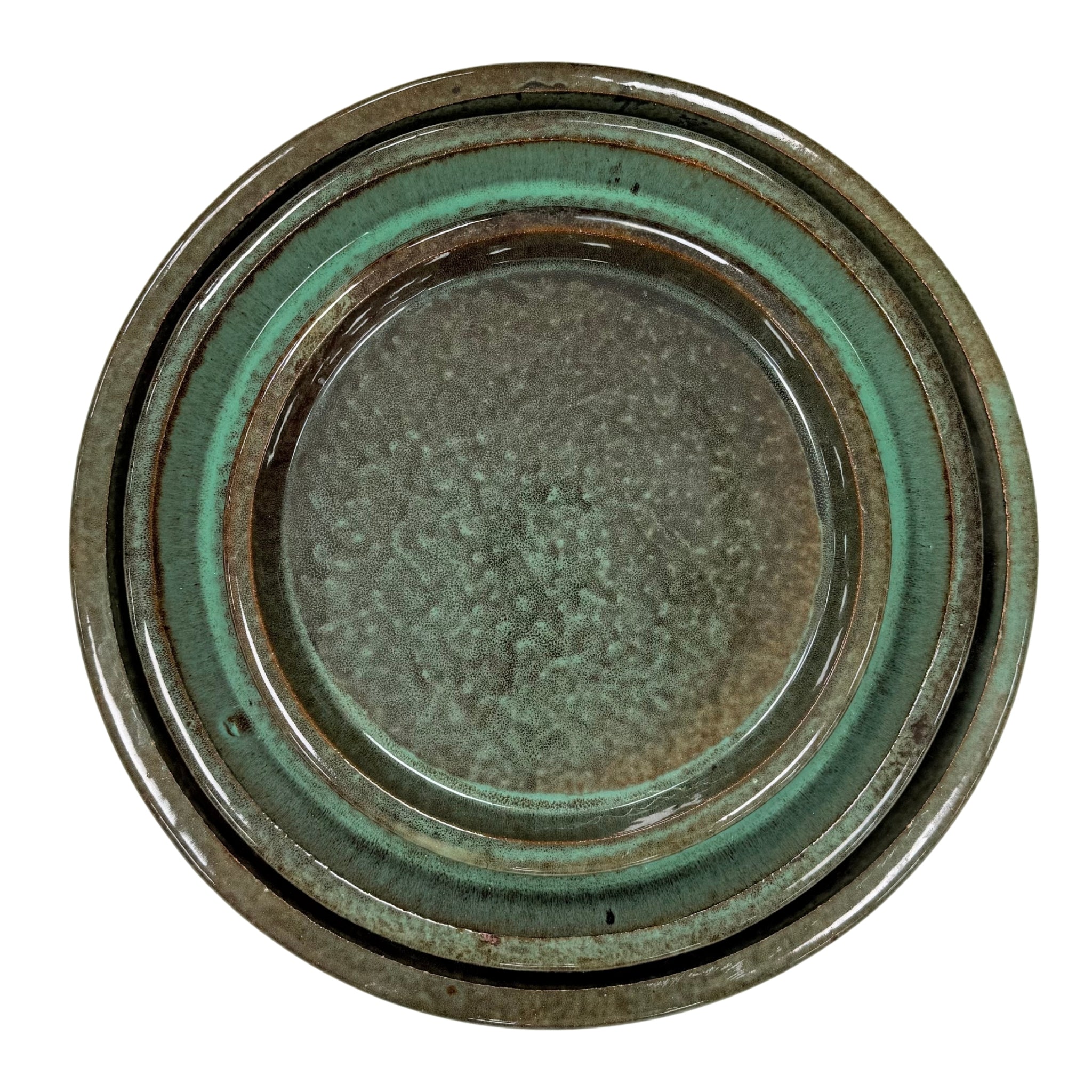 Round saucer 43cm misty green