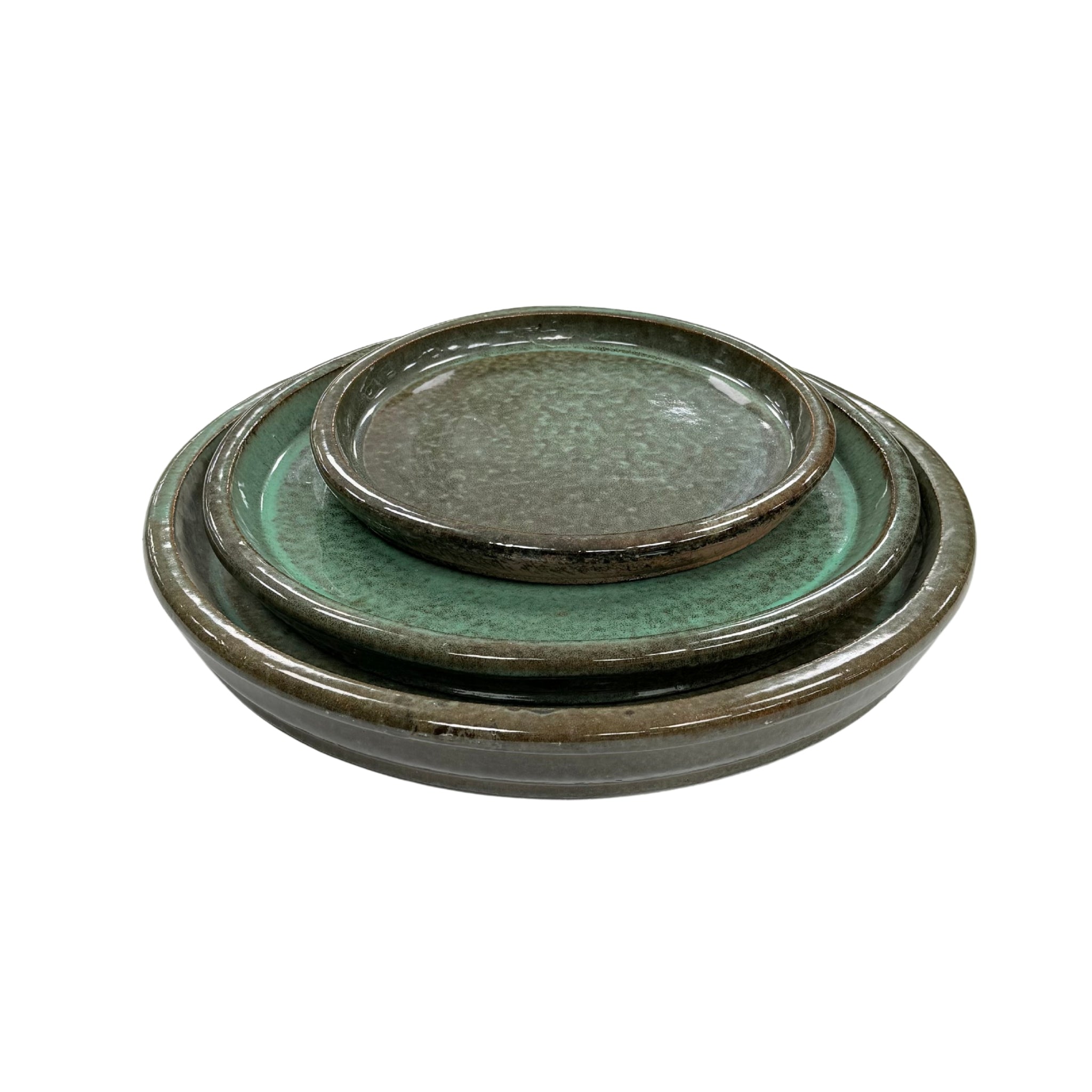 Round saucer 43cm misty green