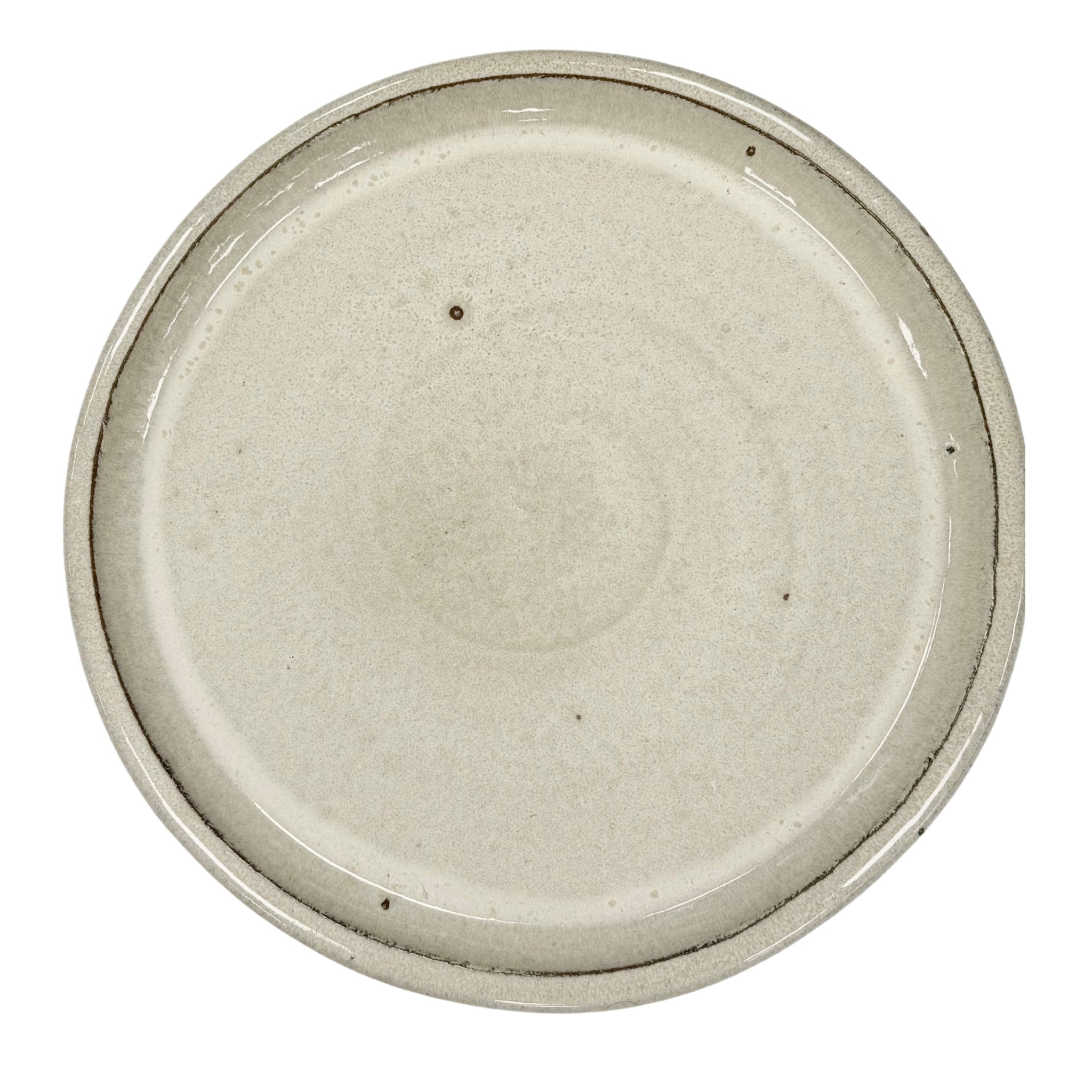 Round saucer 43cm cream