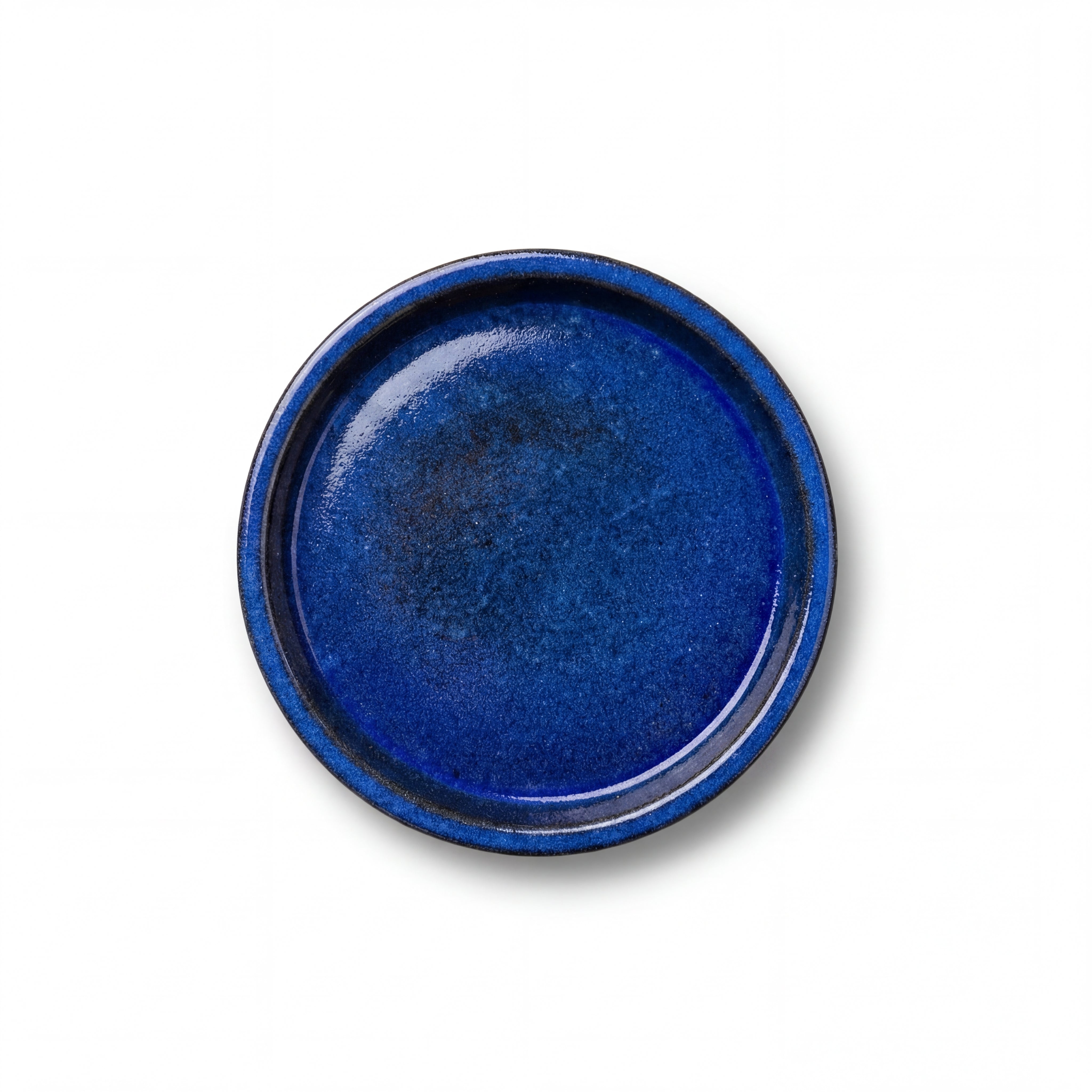 Soucoupe ronde 21cm bleu majorelle