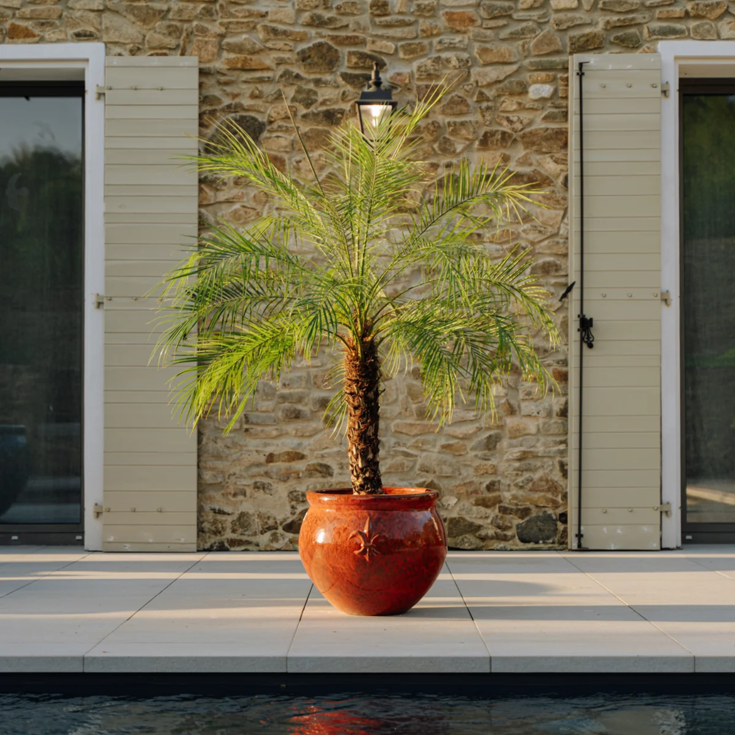 Pot CLOVIS 53x43cm rouille automnale