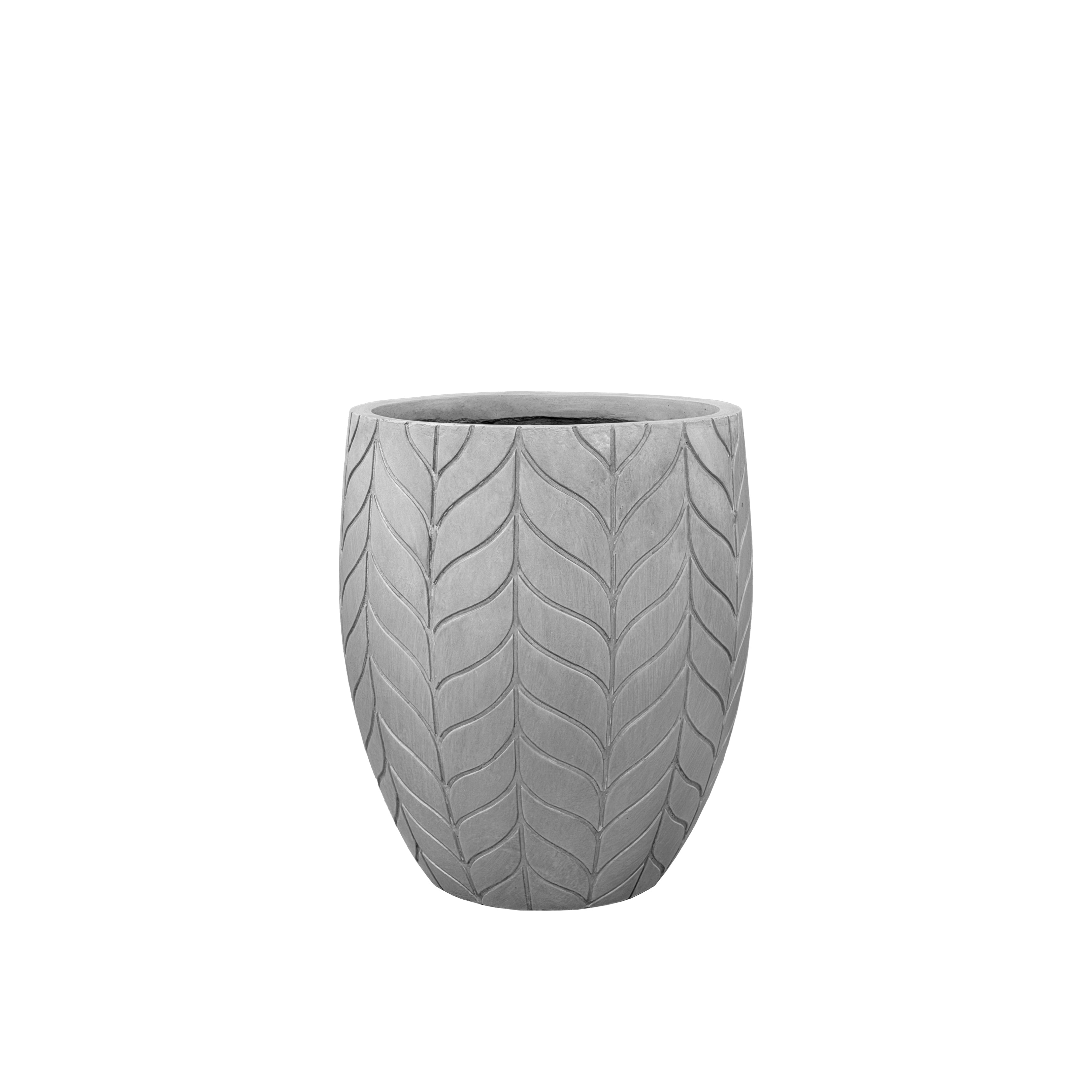 Cache-pot pré percé ESSENCE 40x46cm gris clair