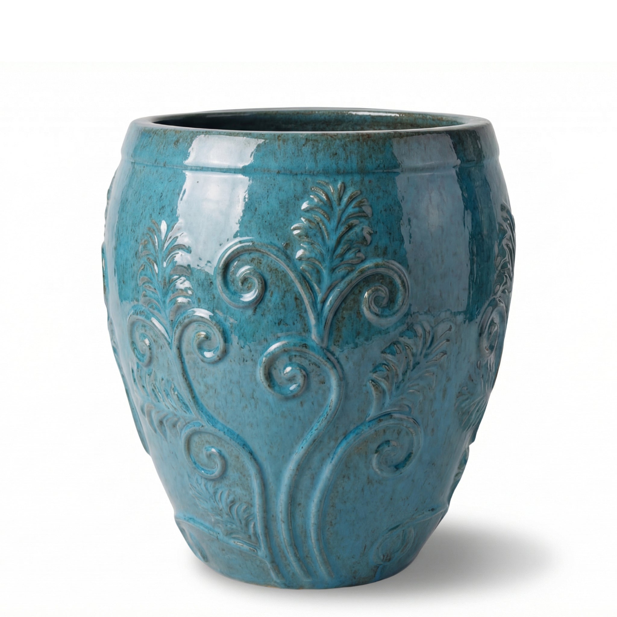 Pot GAIA 52x58cm staalblauw