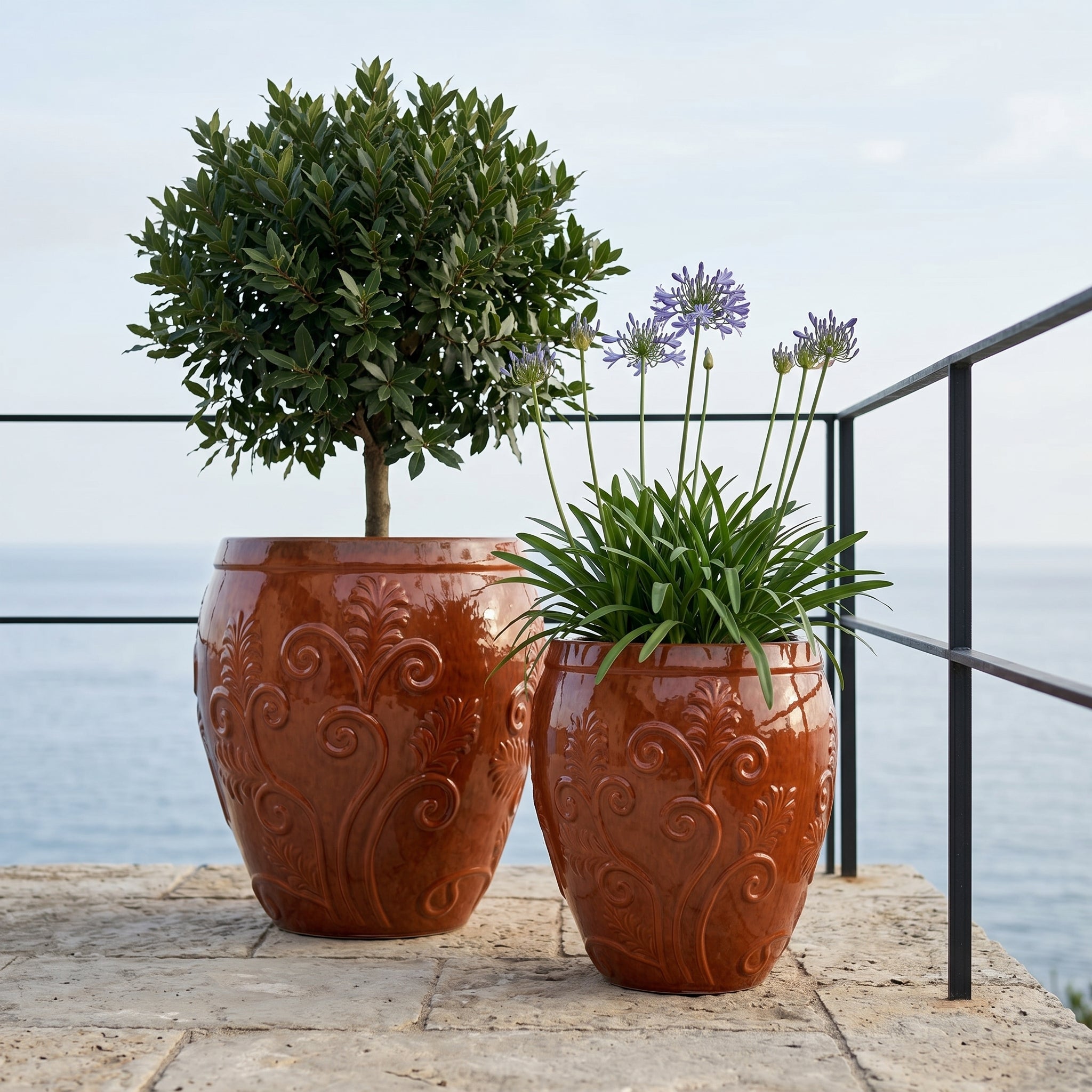 GAIA Pot 75x78cm tropical orange