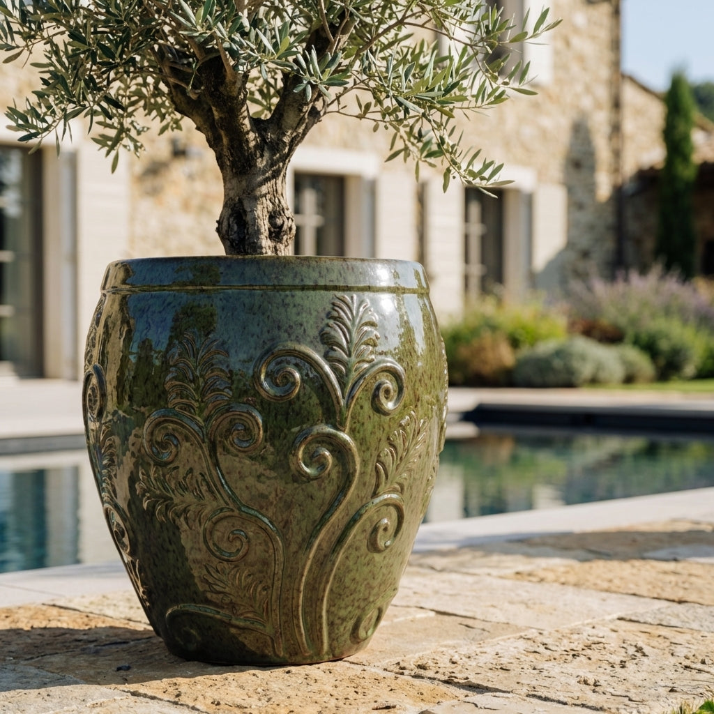 Vaso GAIA 52x58cm verde tropicale