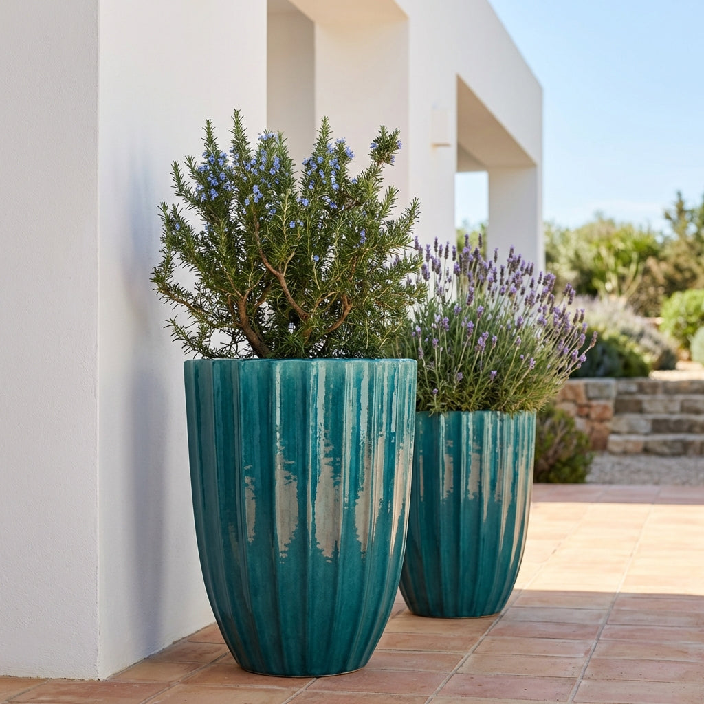 Pot HUGO 55x71cm turquoise