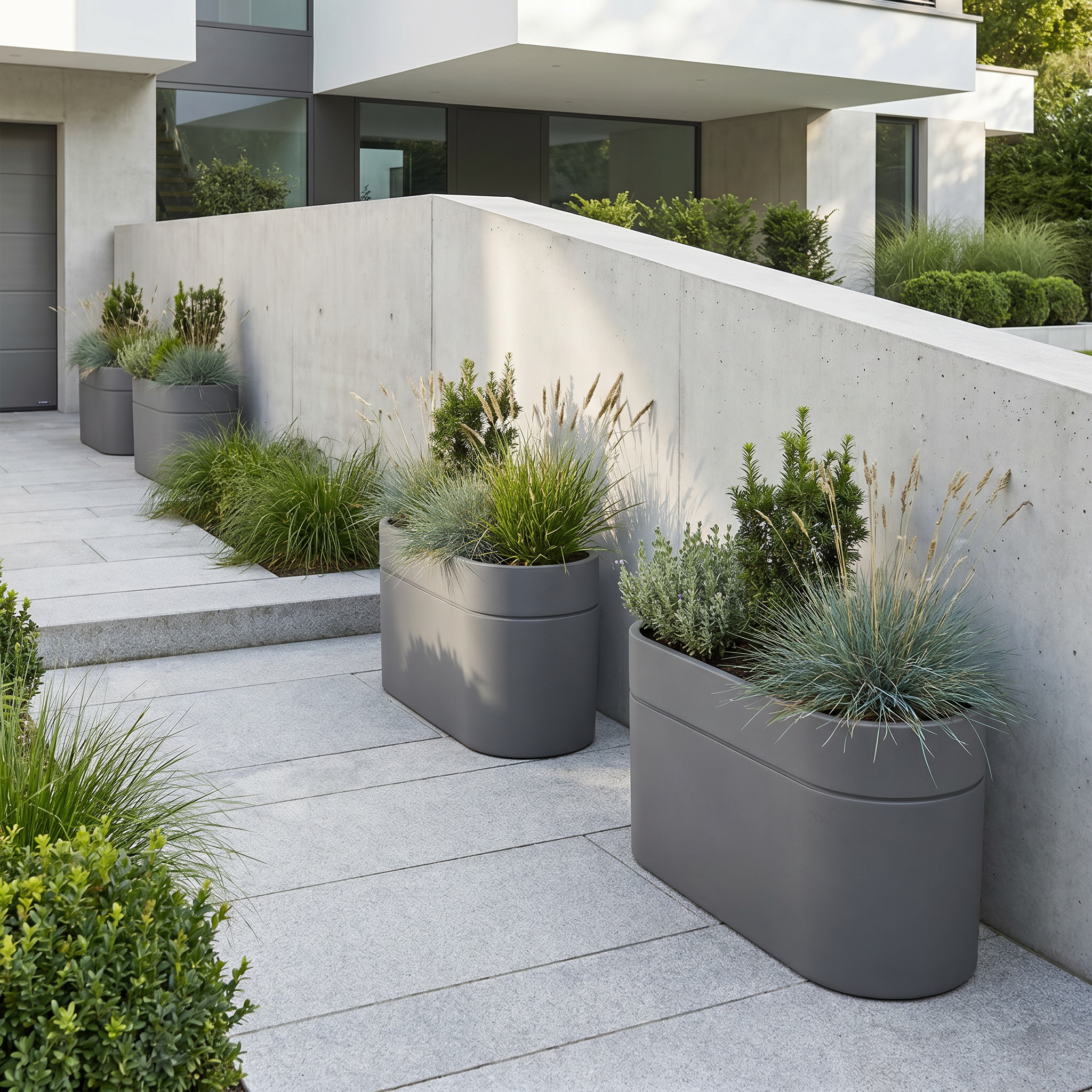 Fioriera INFINITY LINE 120x40x60cm antracite