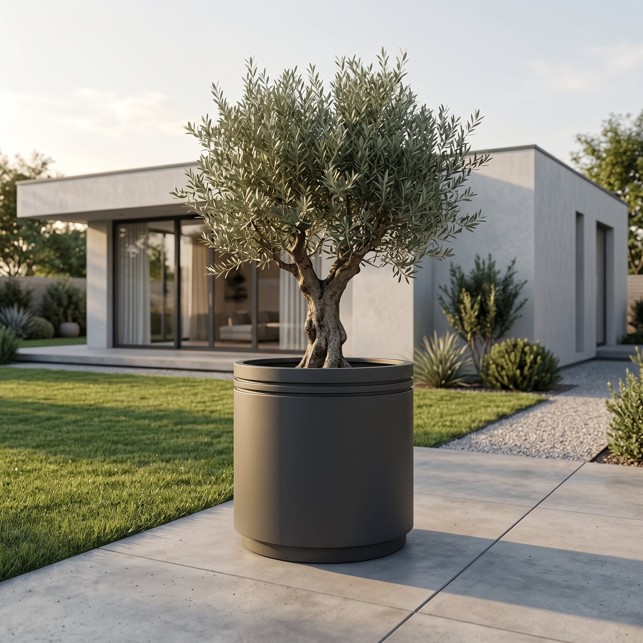 Vaso INFINITY ROUND 60x60cm antracite