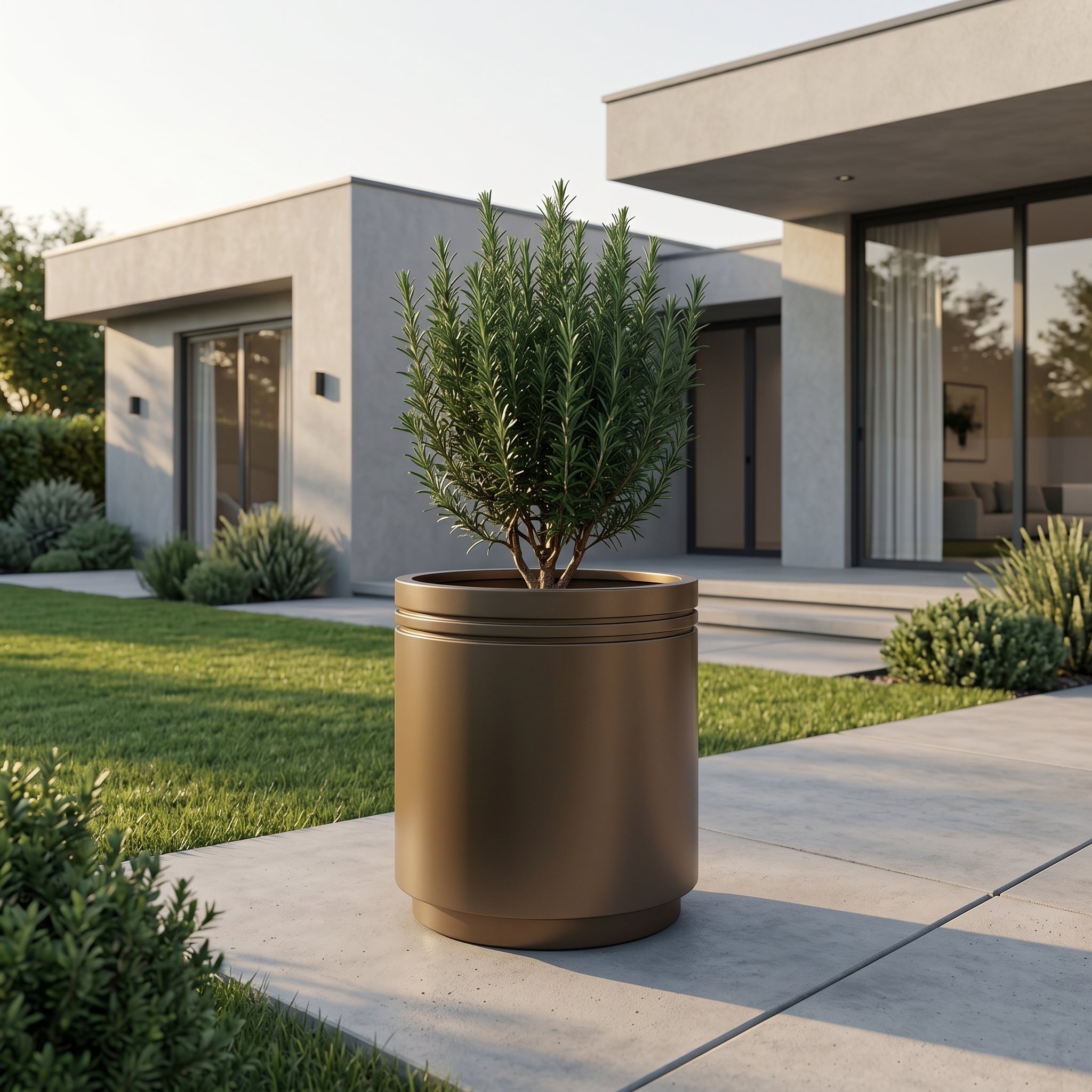 Vaso INFINITY ROUND 60x60cm taupe