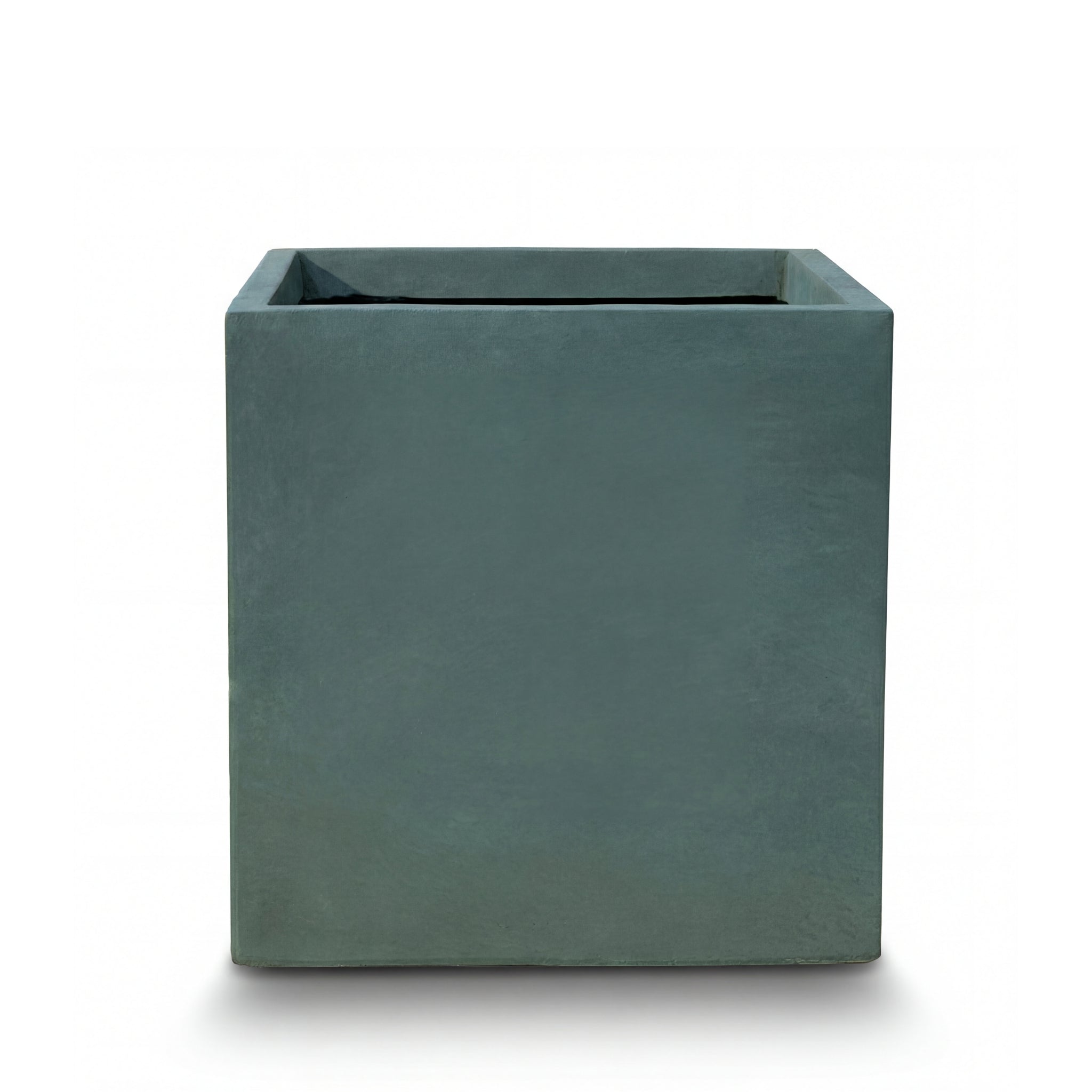 Cache-pot pré percé KUBIX 40x40cm vert foncé