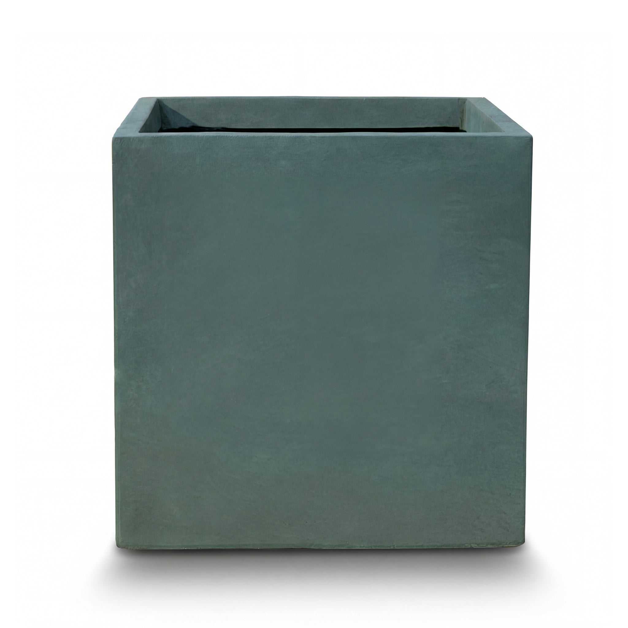 Cache-pot pré percé KUBIX 60x60cm vert foncé