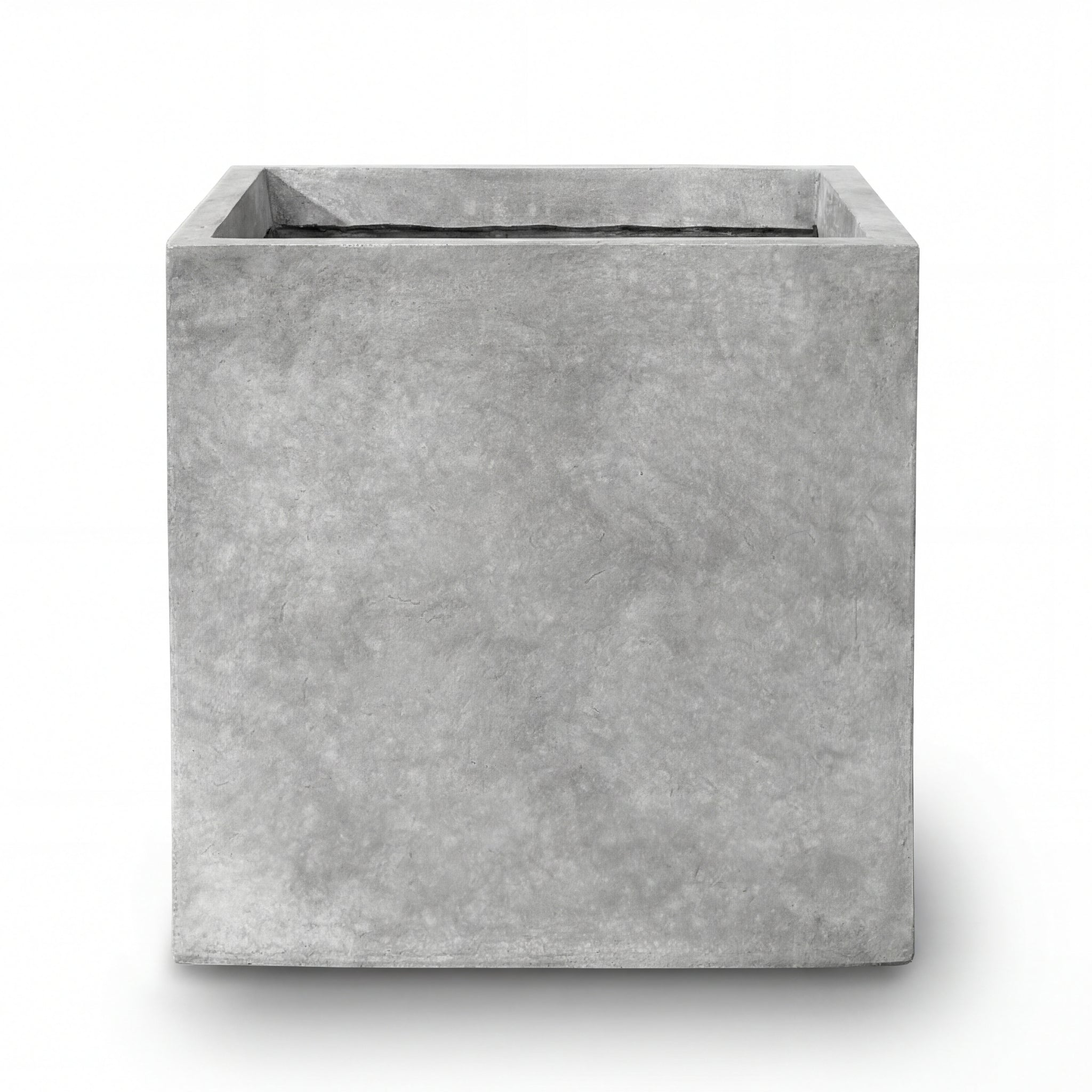 Cache-pot pré percé KUBIX 60x60cm gris clair