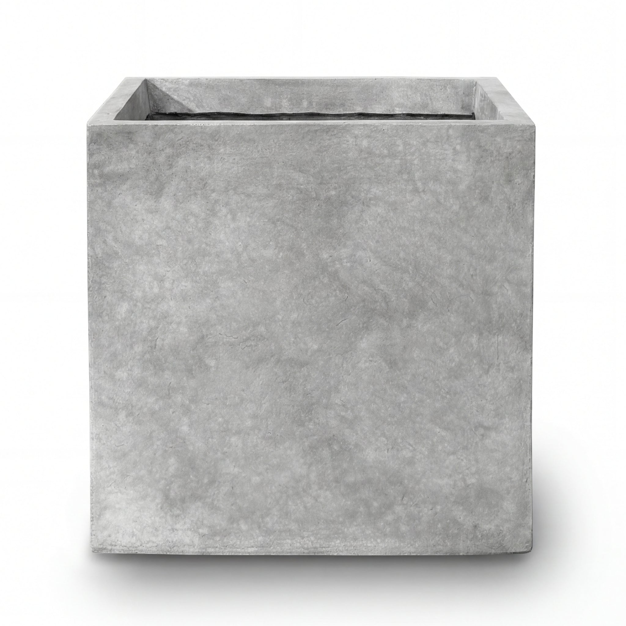 Cache-pot pré percé KUBIX 75x75cm gris clair