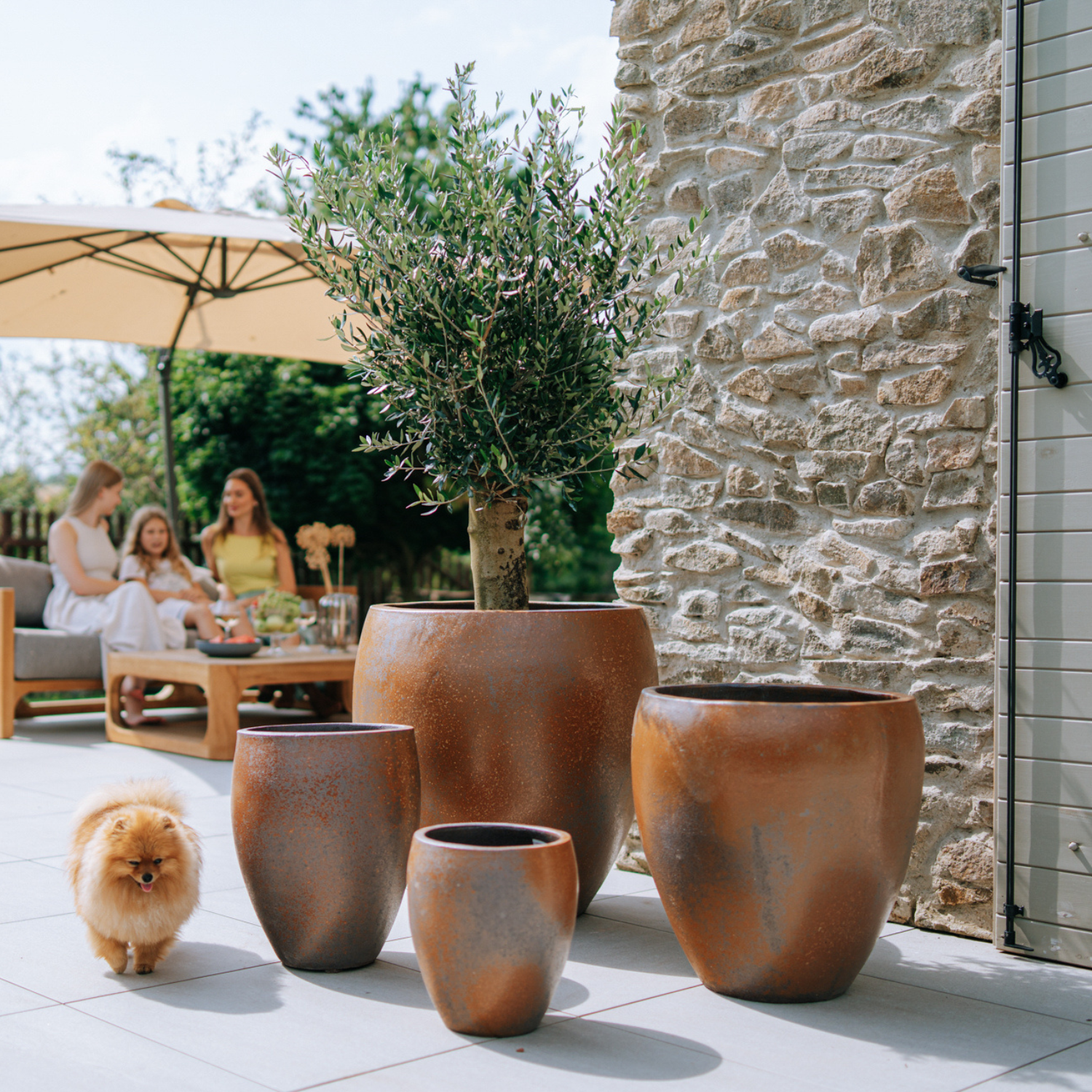 Pot LAFONTAINE 23x35cm iron finished