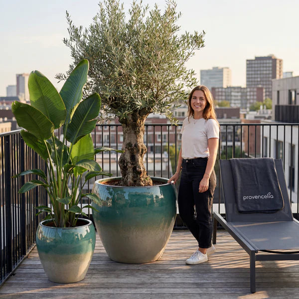 Pot LAFONTAINE2 50x52cm brume d'été