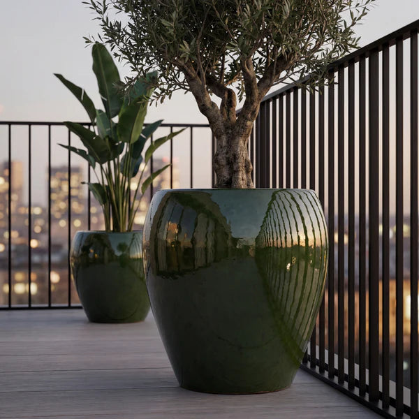 LAFONTAINE2 Pot 67x68cm deep green