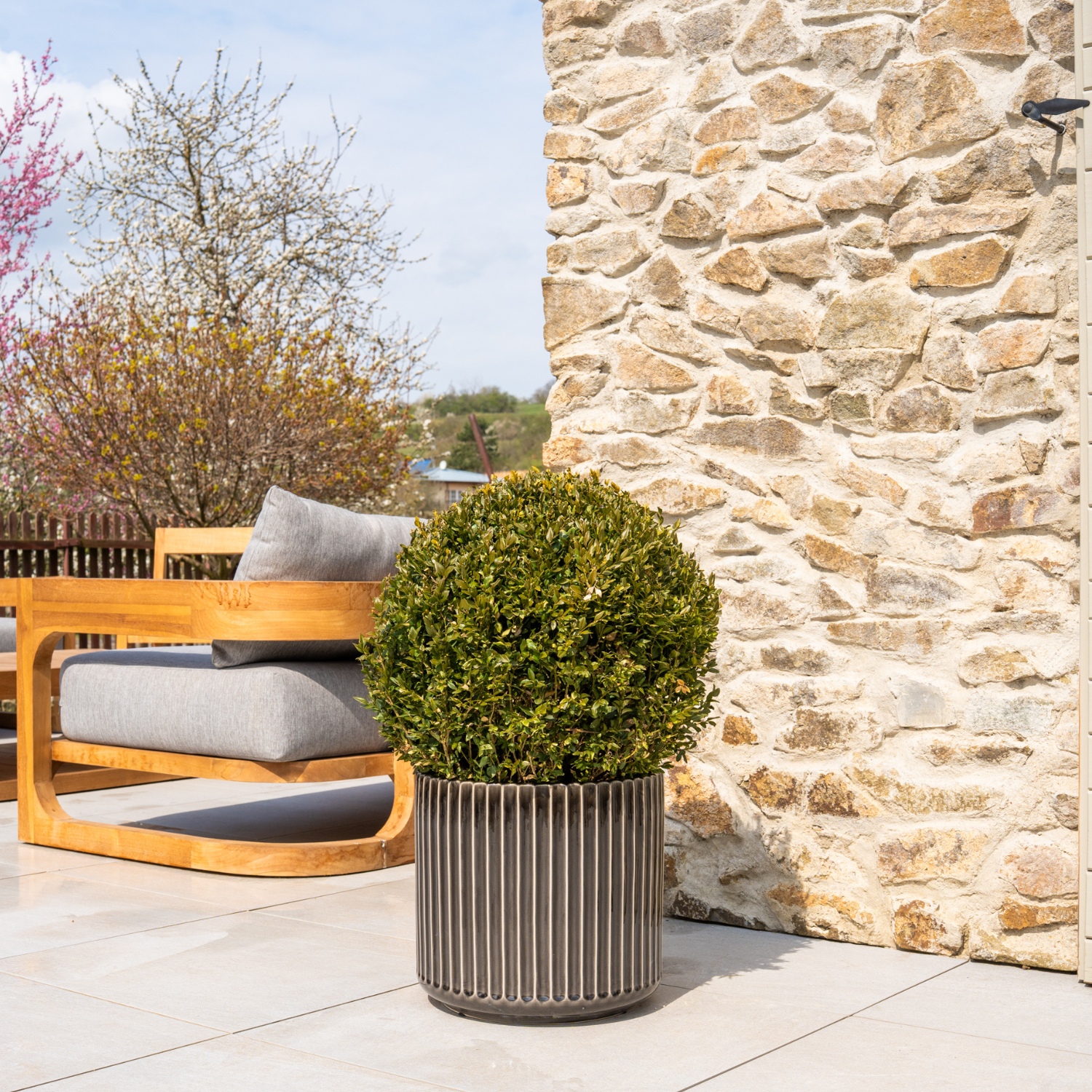 LONDON Pot 35x33cm black