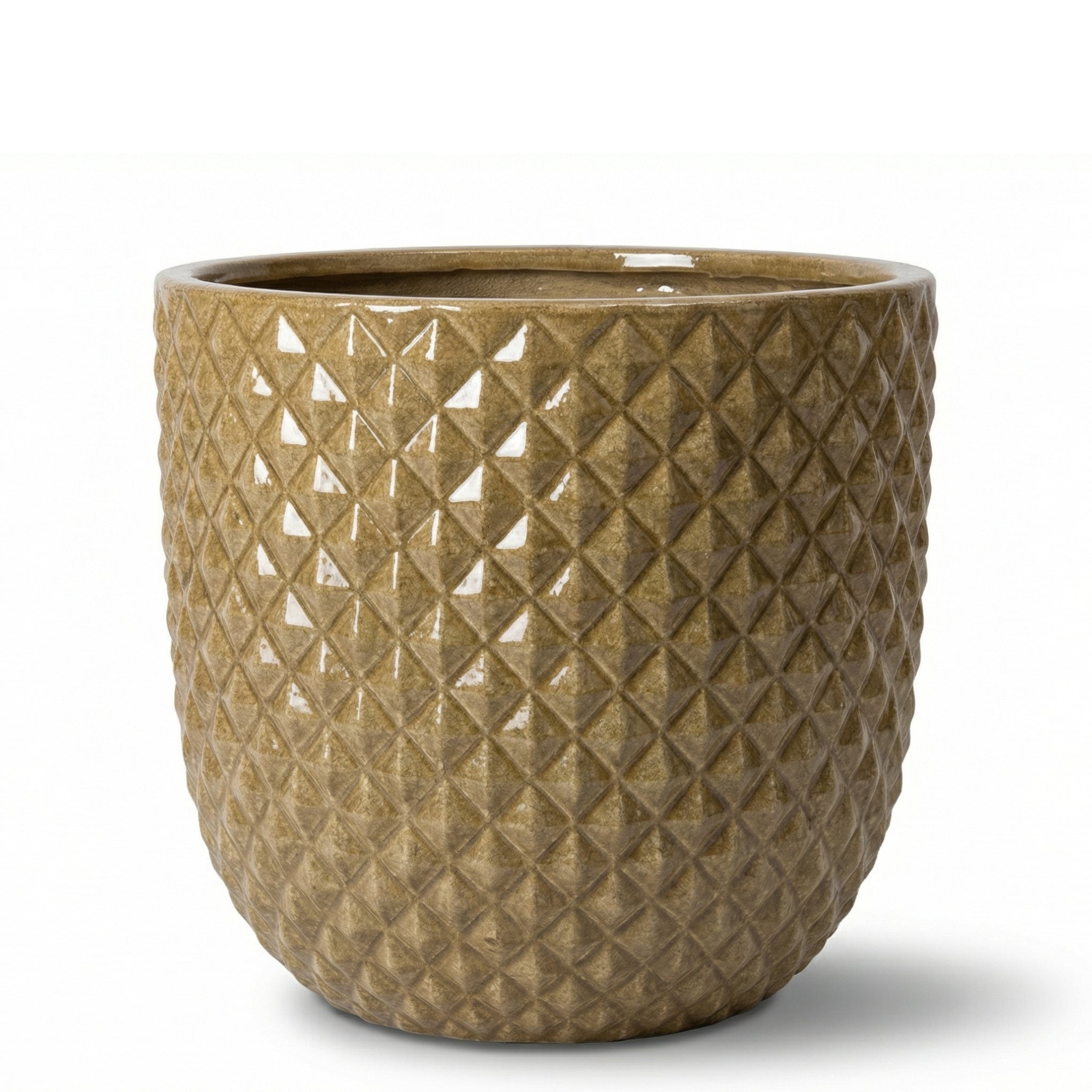 MARS Pot 30x30cm sanded bronze