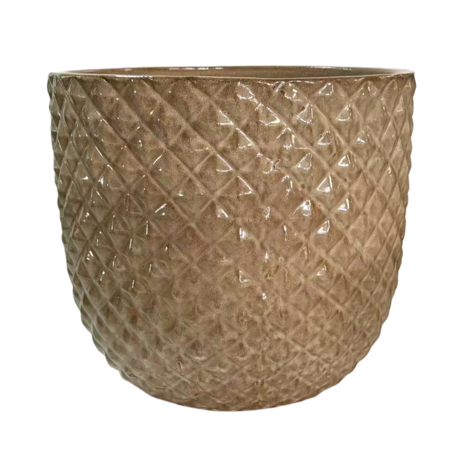 Pot MARS 45x45cm bronze sablé