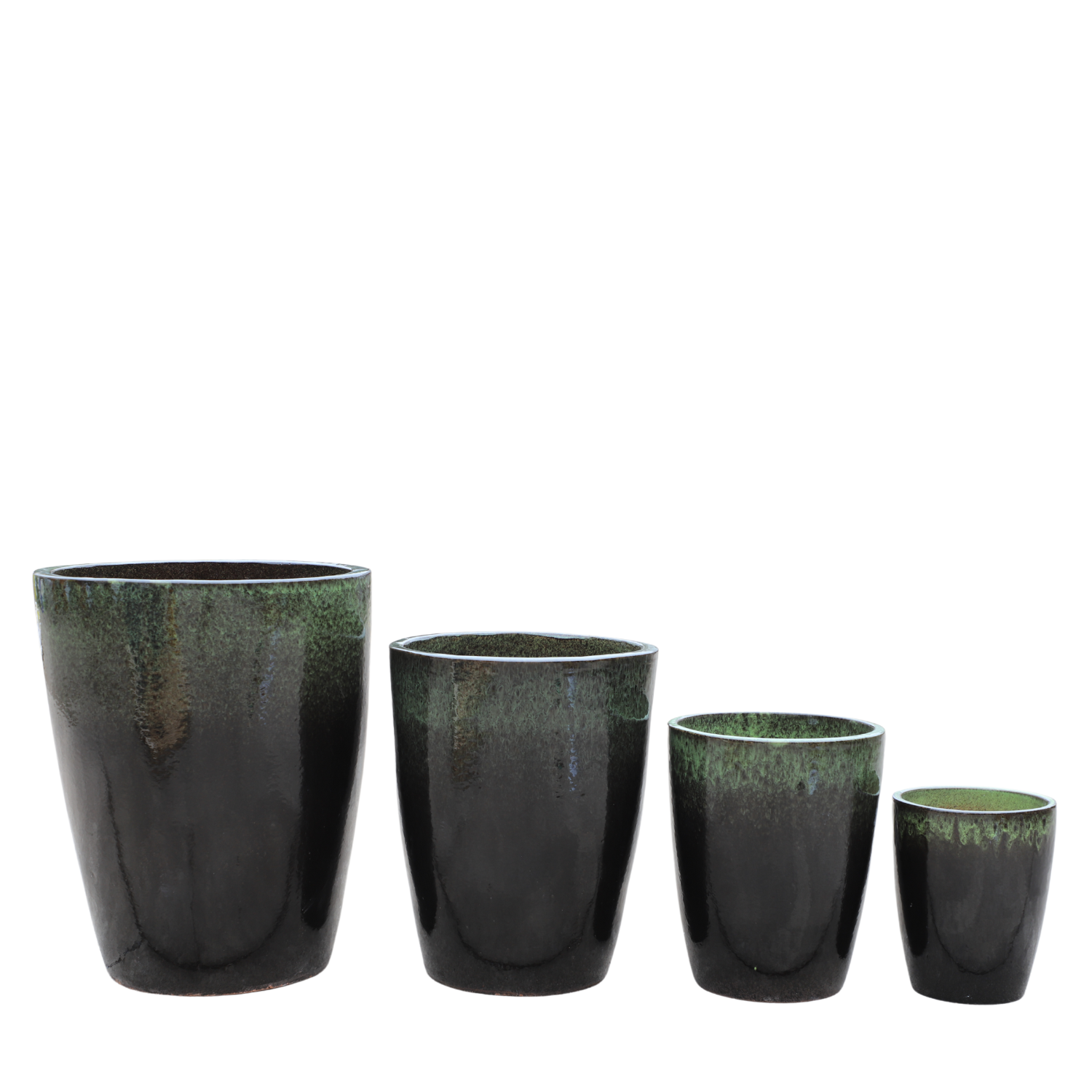 MAZARIN Pot 55x69cm black & green