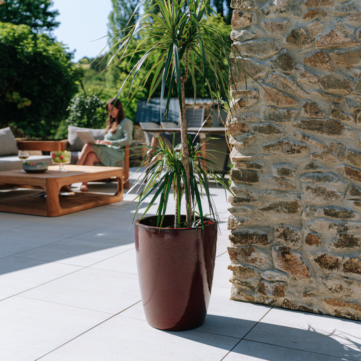 MAZARIN Pot 36x45cm brick red