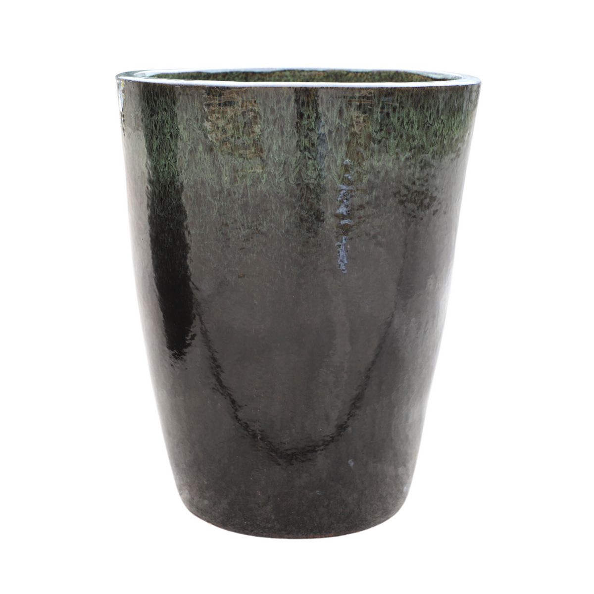 Planter MAZARIN 36x45cm black and green