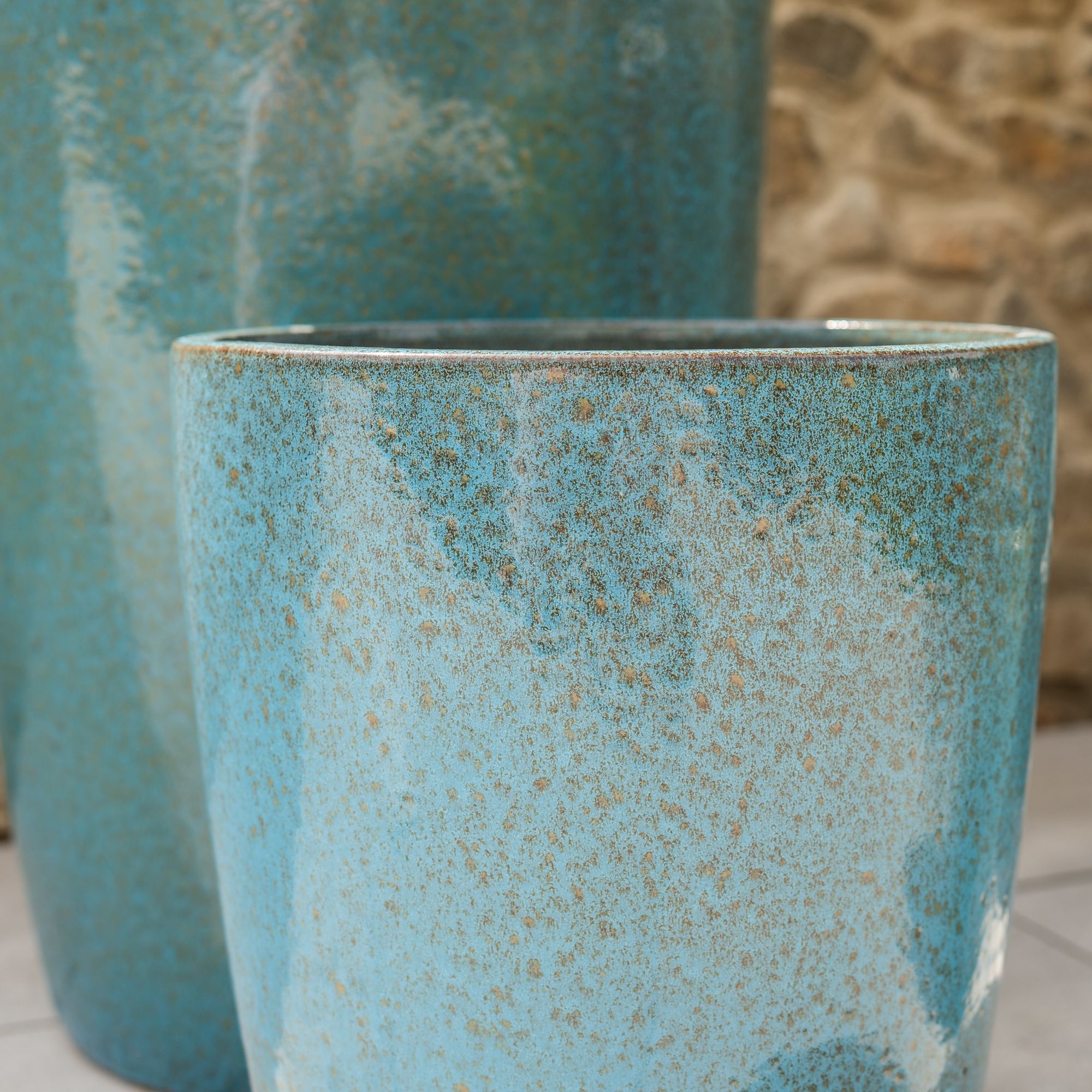 Pot MAZARIN 27x34cm bleu fer