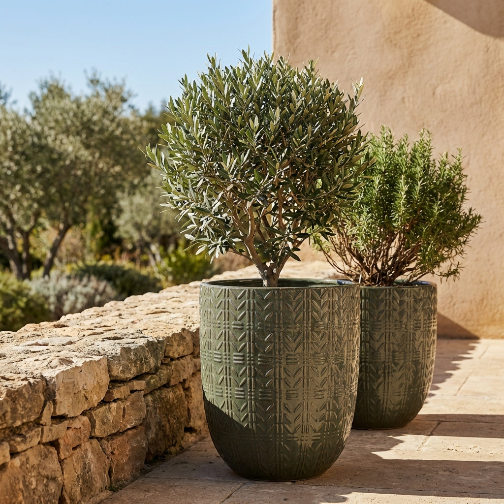 MERCURE Pot 51x64cm green cream