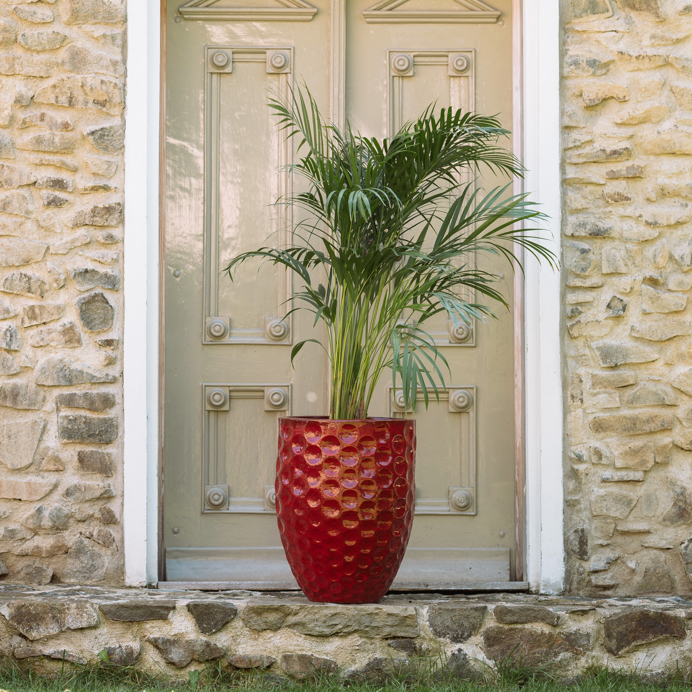 Pot MEROVEE 42x55cm rouge tropical