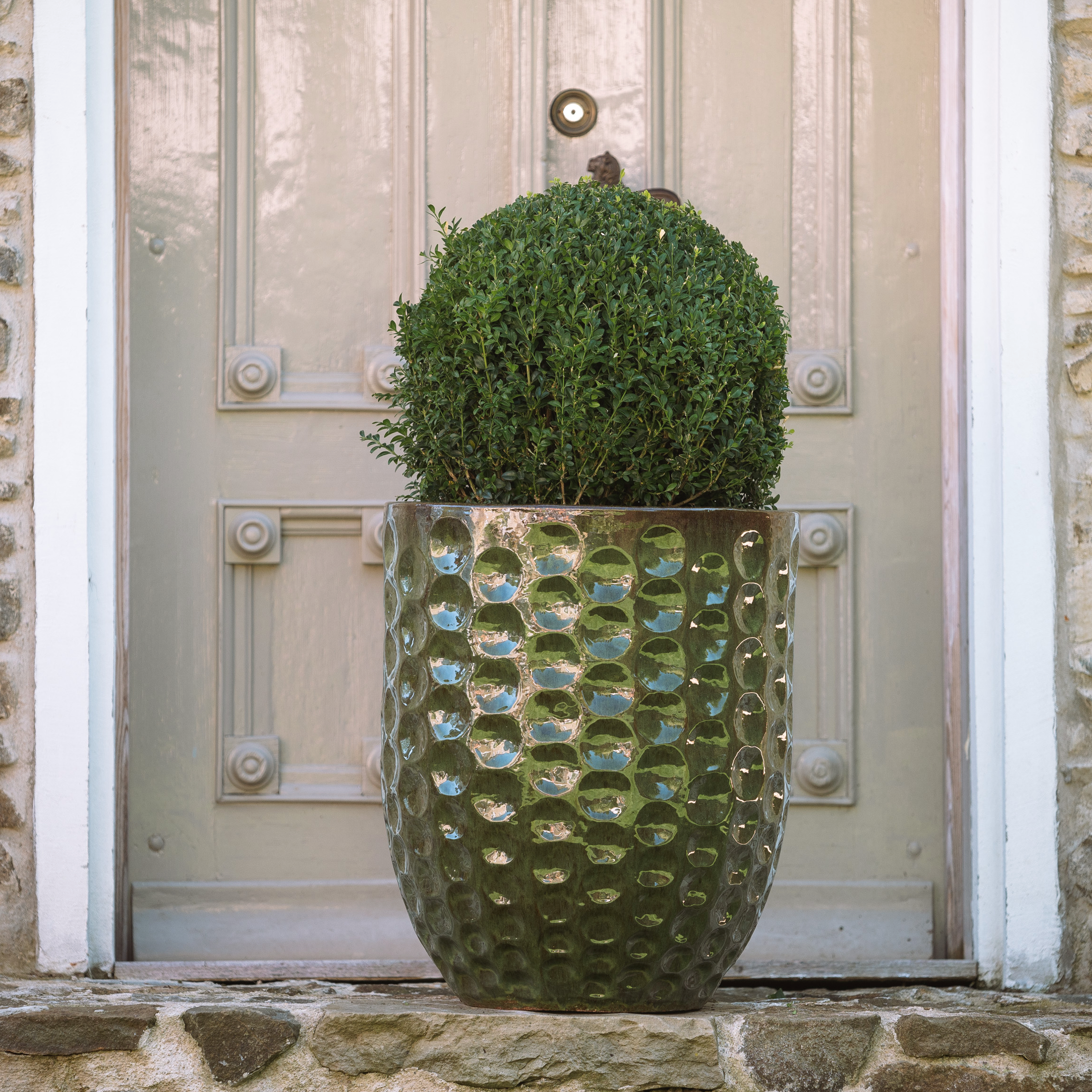 Pot MEROVEE 55x65cm vert tropical