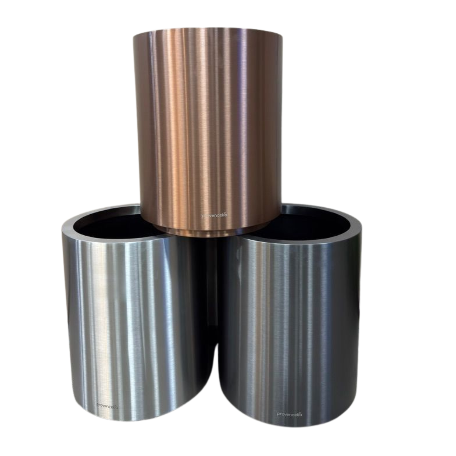 Pot METROPOLE 40x50cm inox brossé