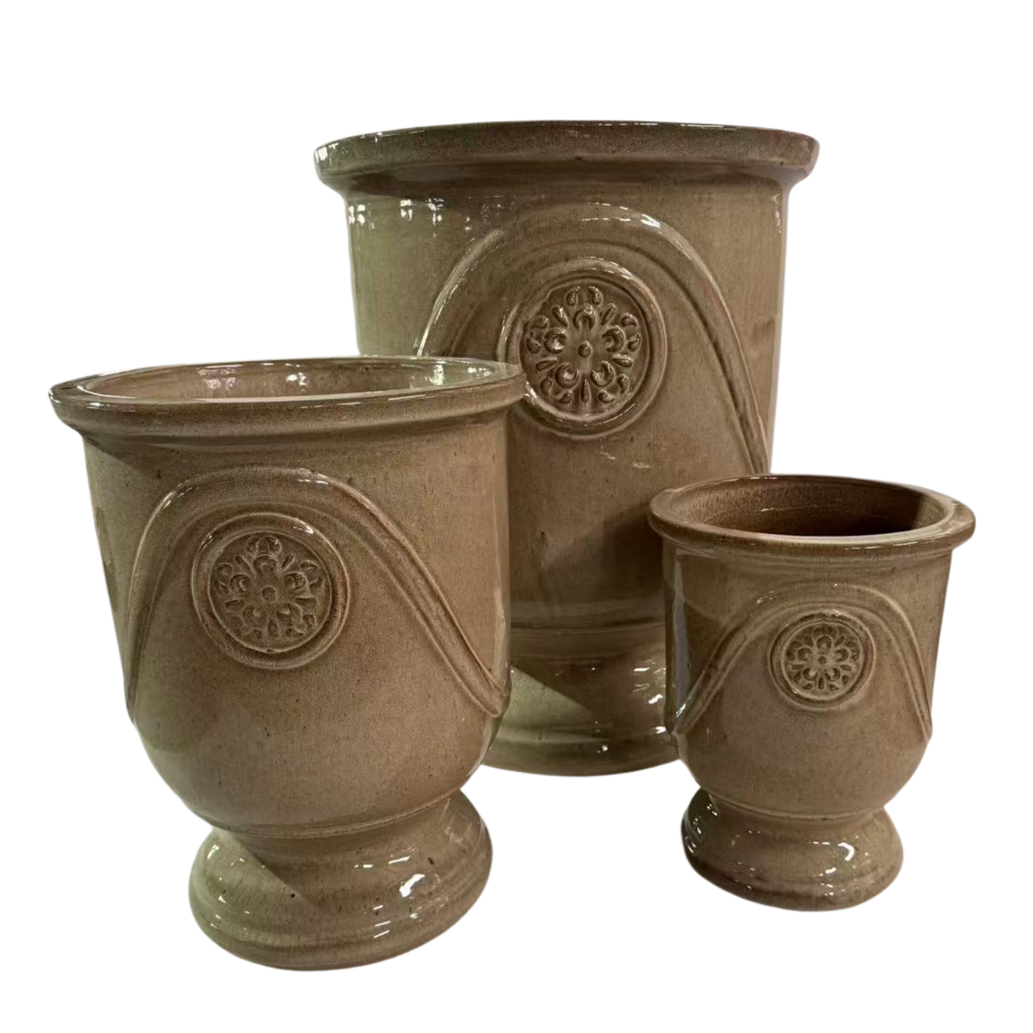 MOLIERE Pot 24x30cm sanded bronze