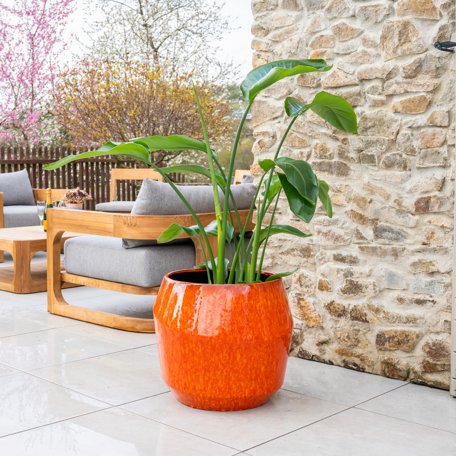 Pot MONACO 51x44cm feu