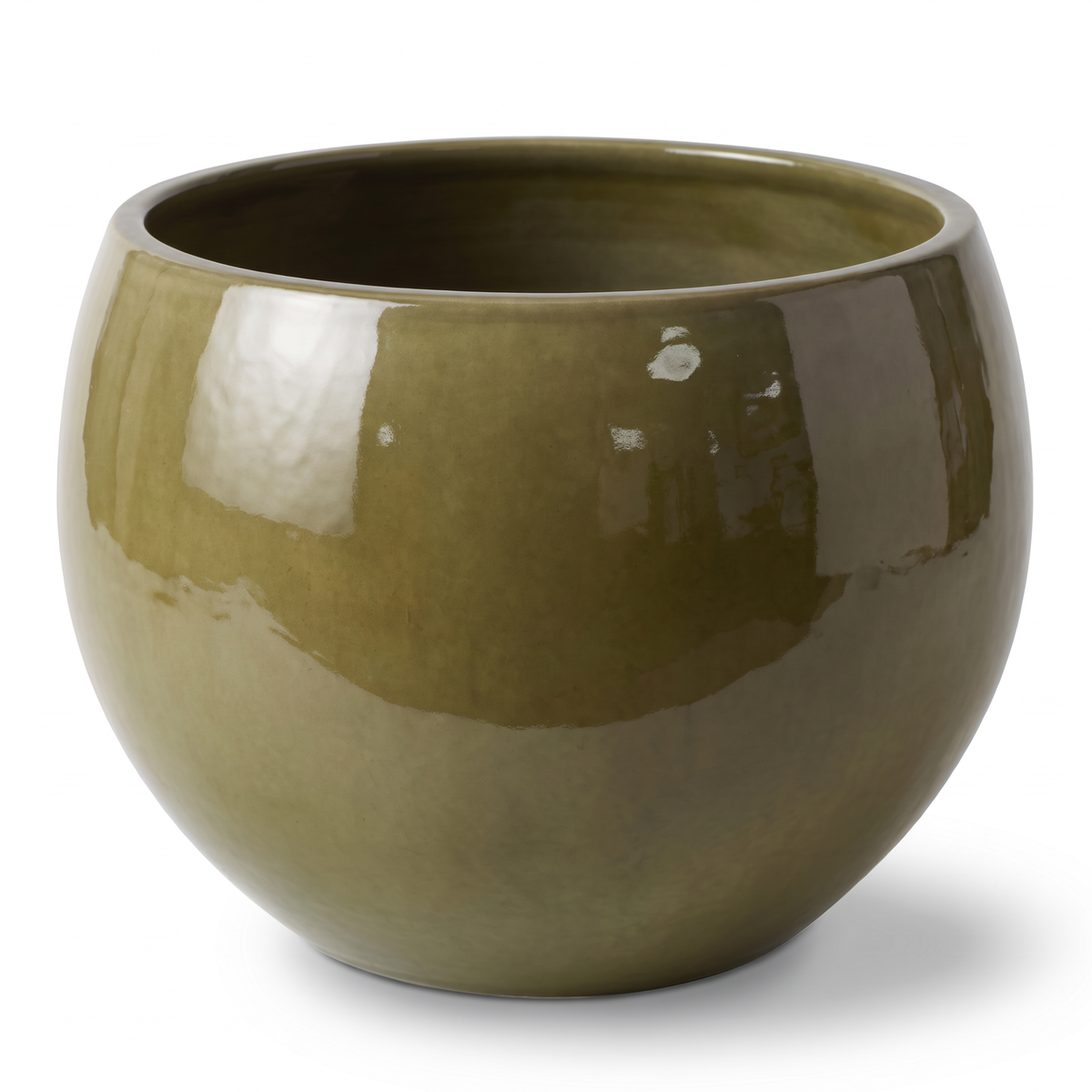 Pot MOZART décoratif 70x52 cm sunset en terre cuite émaillée, vue de face sur fond blanc