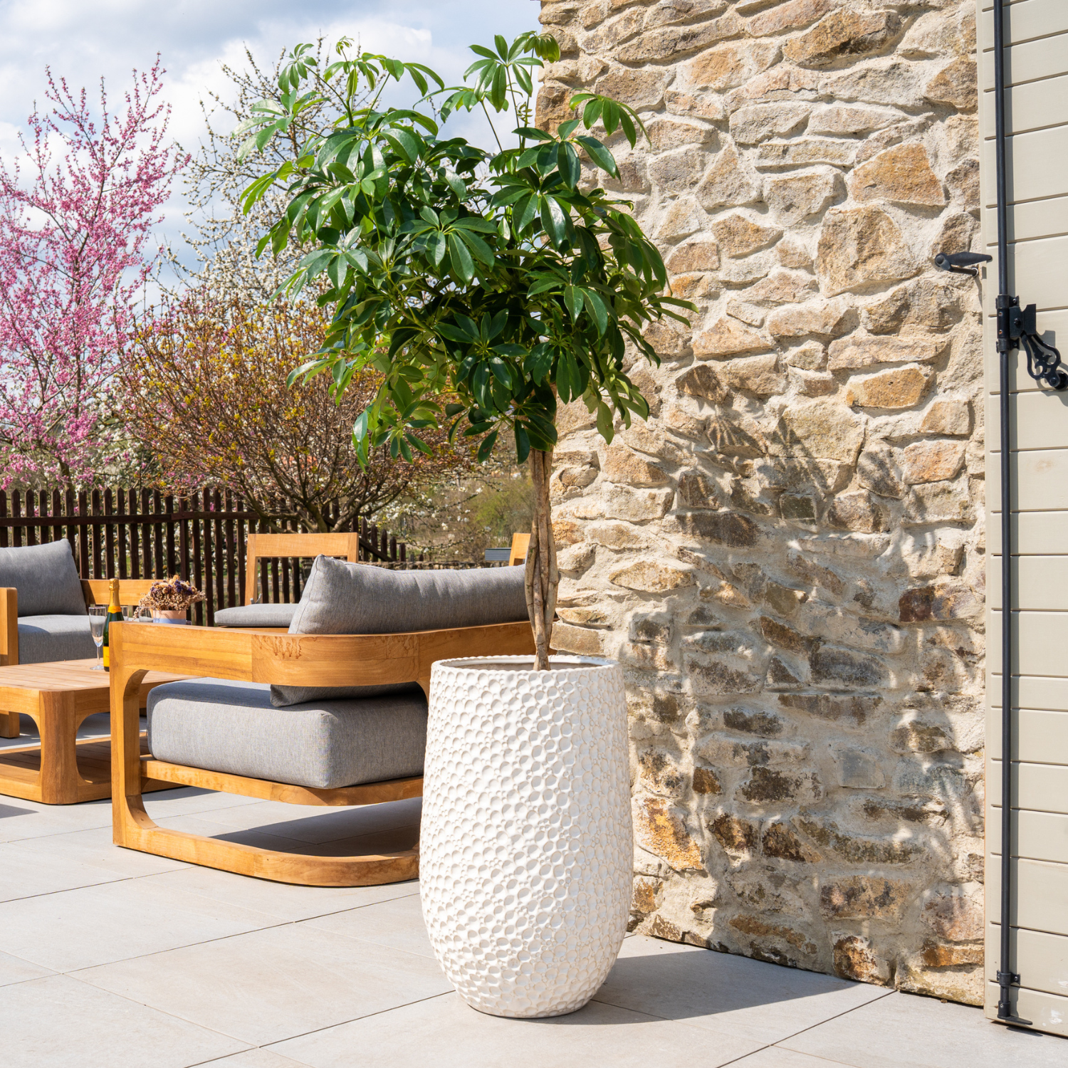 Pot PARIS 39x63cm blanc