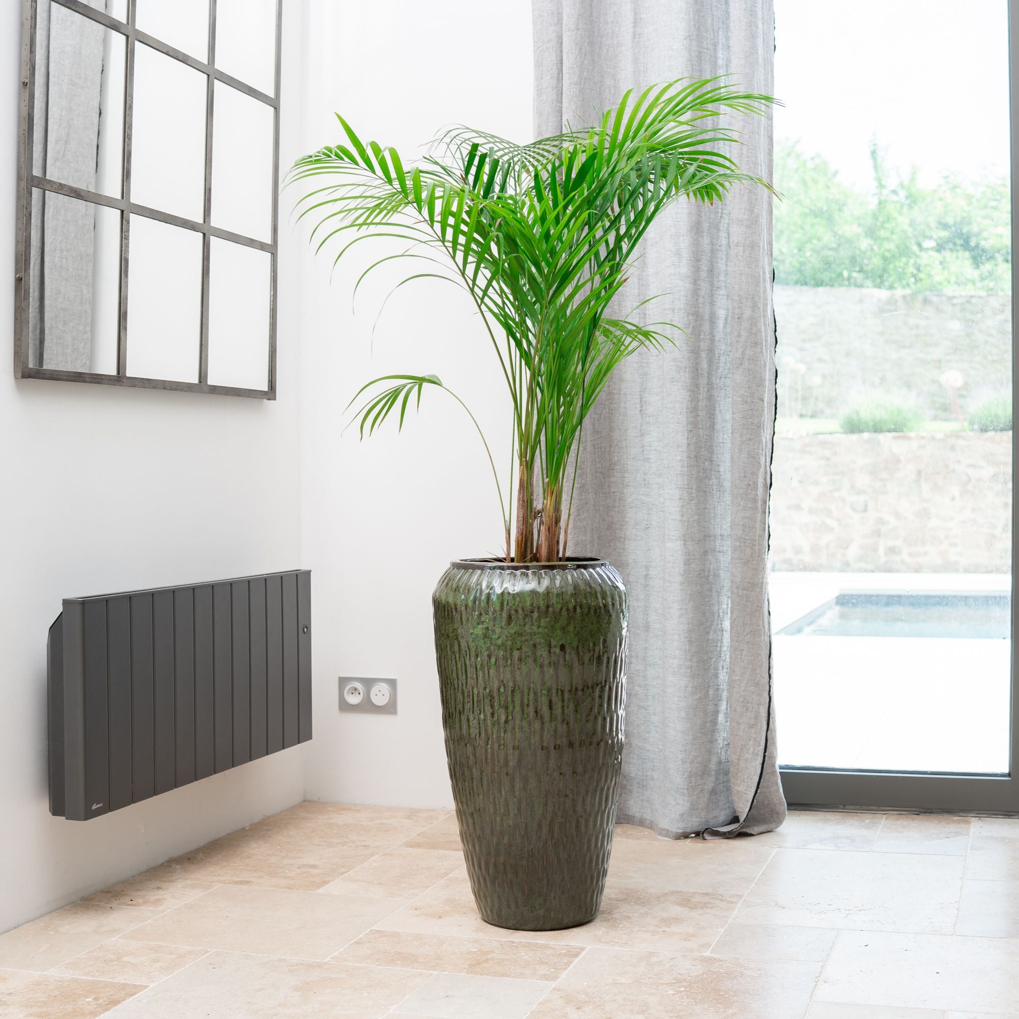 Pot POMPADOUR 47x90cm vert tropical