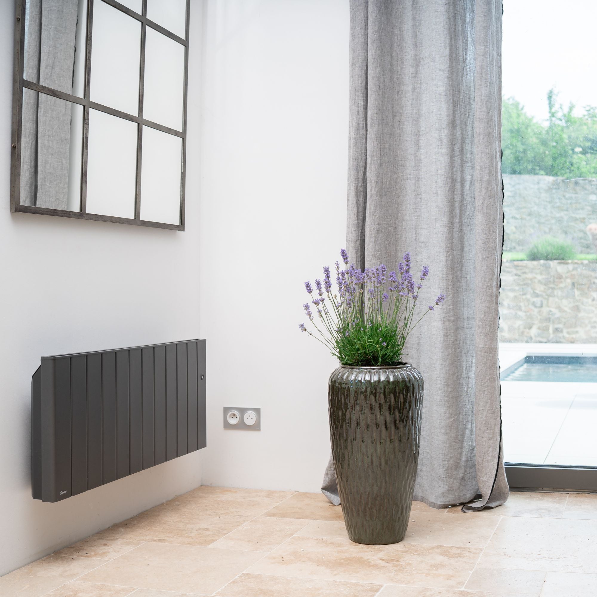 Pot POMPADOUR 30x57cm tropisch groen