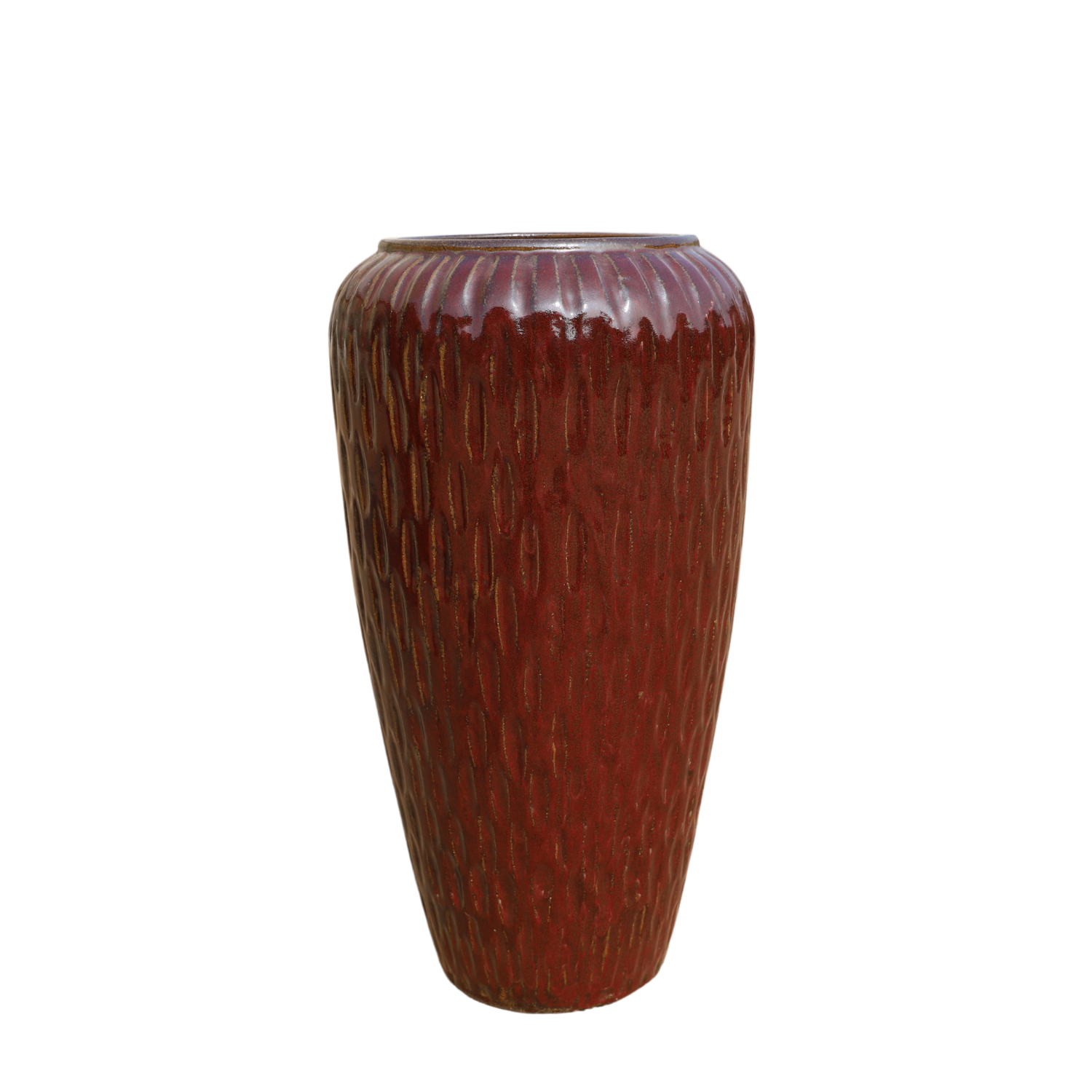 Maceta POMPADOUR 30x57cm rojo ladrillo