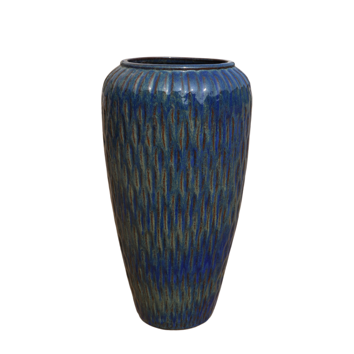 Maceta POMPADOUR 30x57cm azul ultramar
