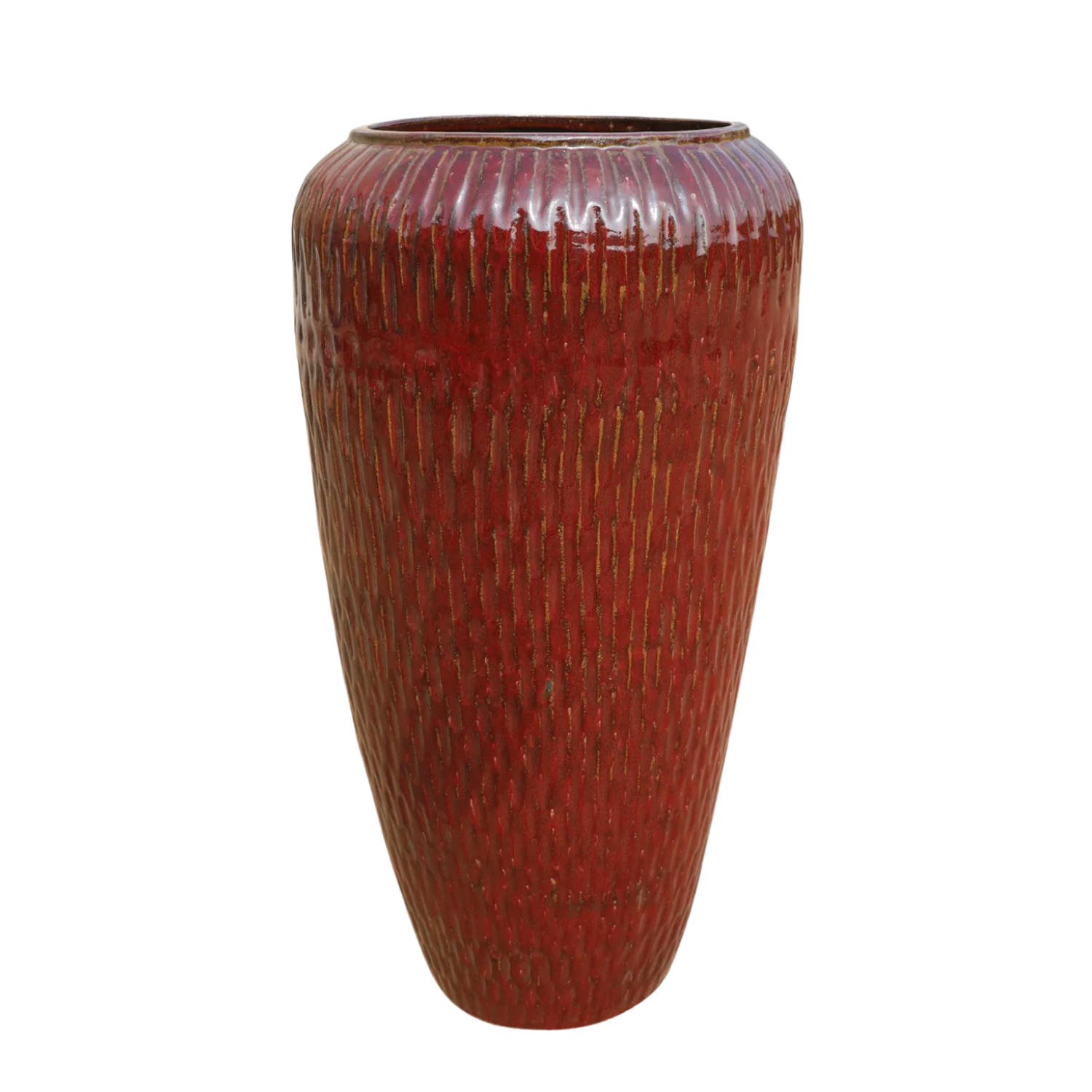 Maceta POMPADOUR 36x69cm rojo ladrillo